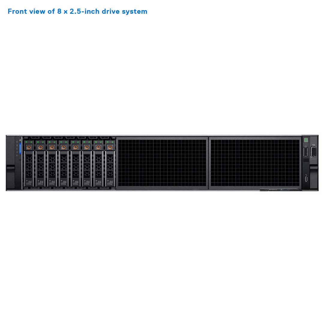 8x 2.5" NVMe SSD Rack Chassis | Dell PowerEdge R7625
