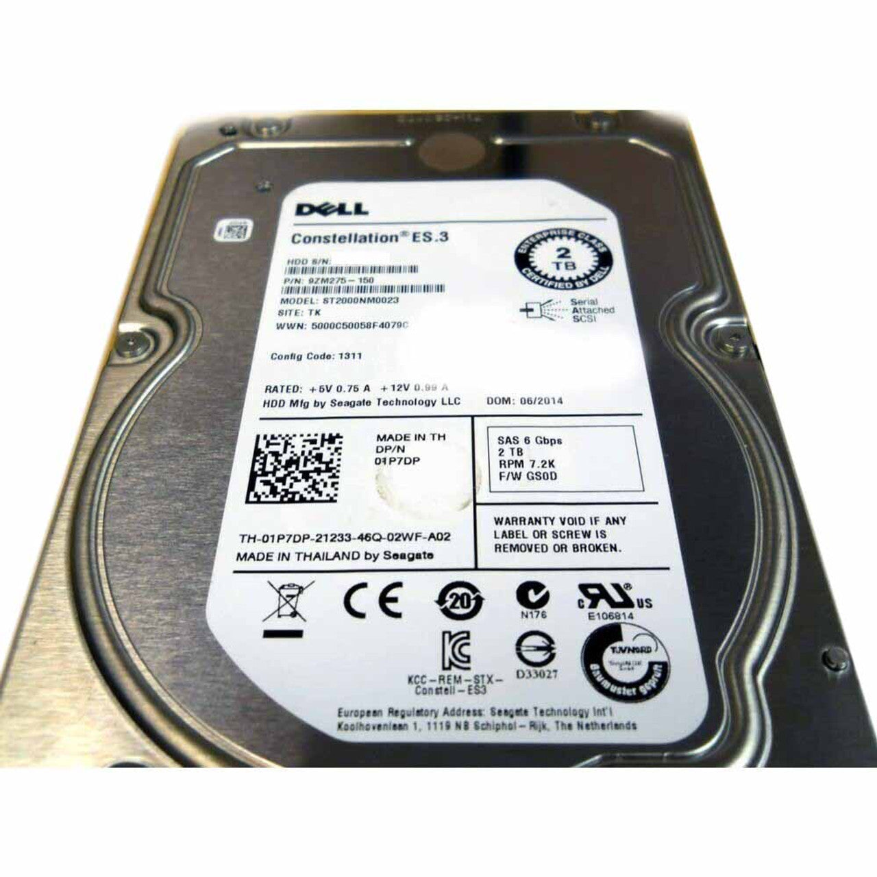 Dell 1P7DP Hard Drive SAS 3.5in