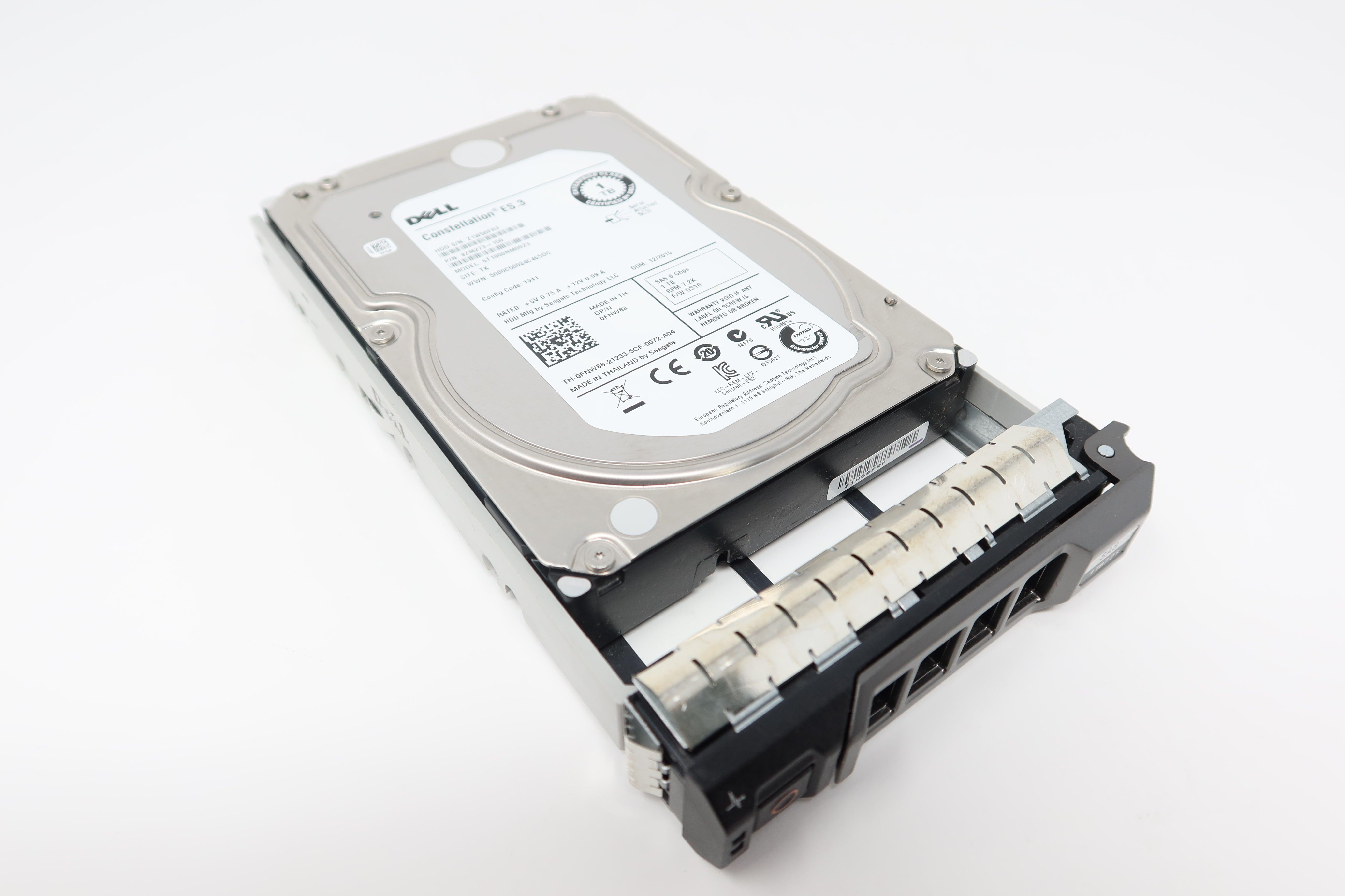 ST1000NM0023-Dell 1TB 7.2K 128MB SAS 3.5IN (Lot of 5) Drives