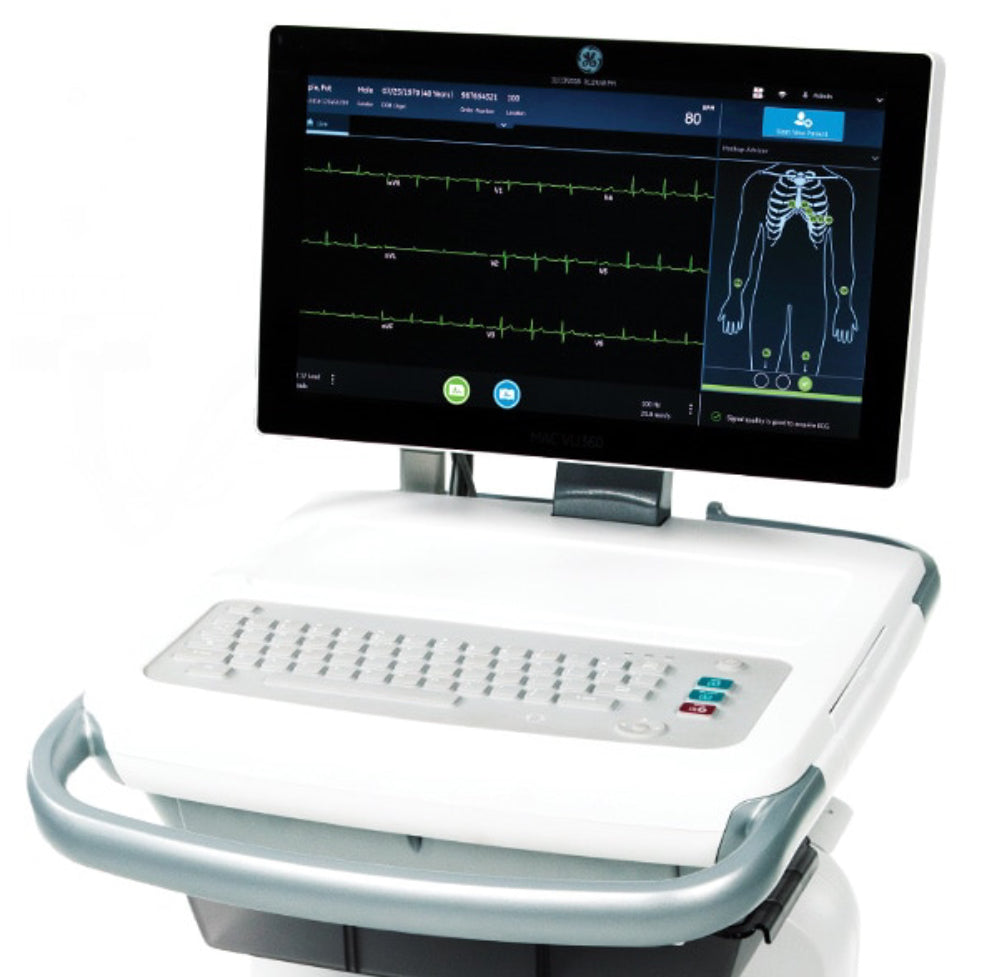 MAC VU360 ECG System w/ 12SL Interpretation. ACS/Critical Values Reporting