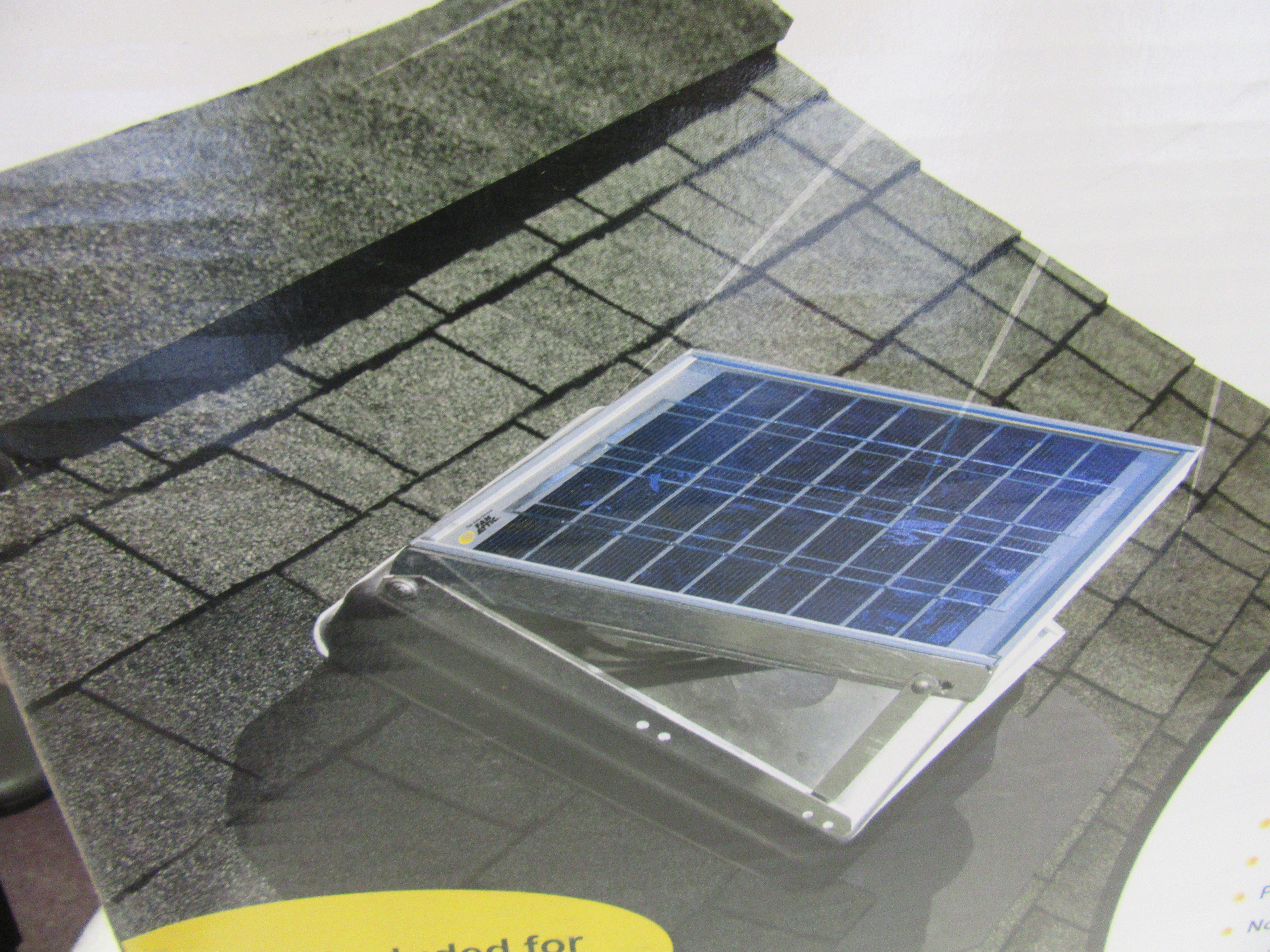 Fan Attic Jr. Solar Vent - Top View | Alo Tech Solutions