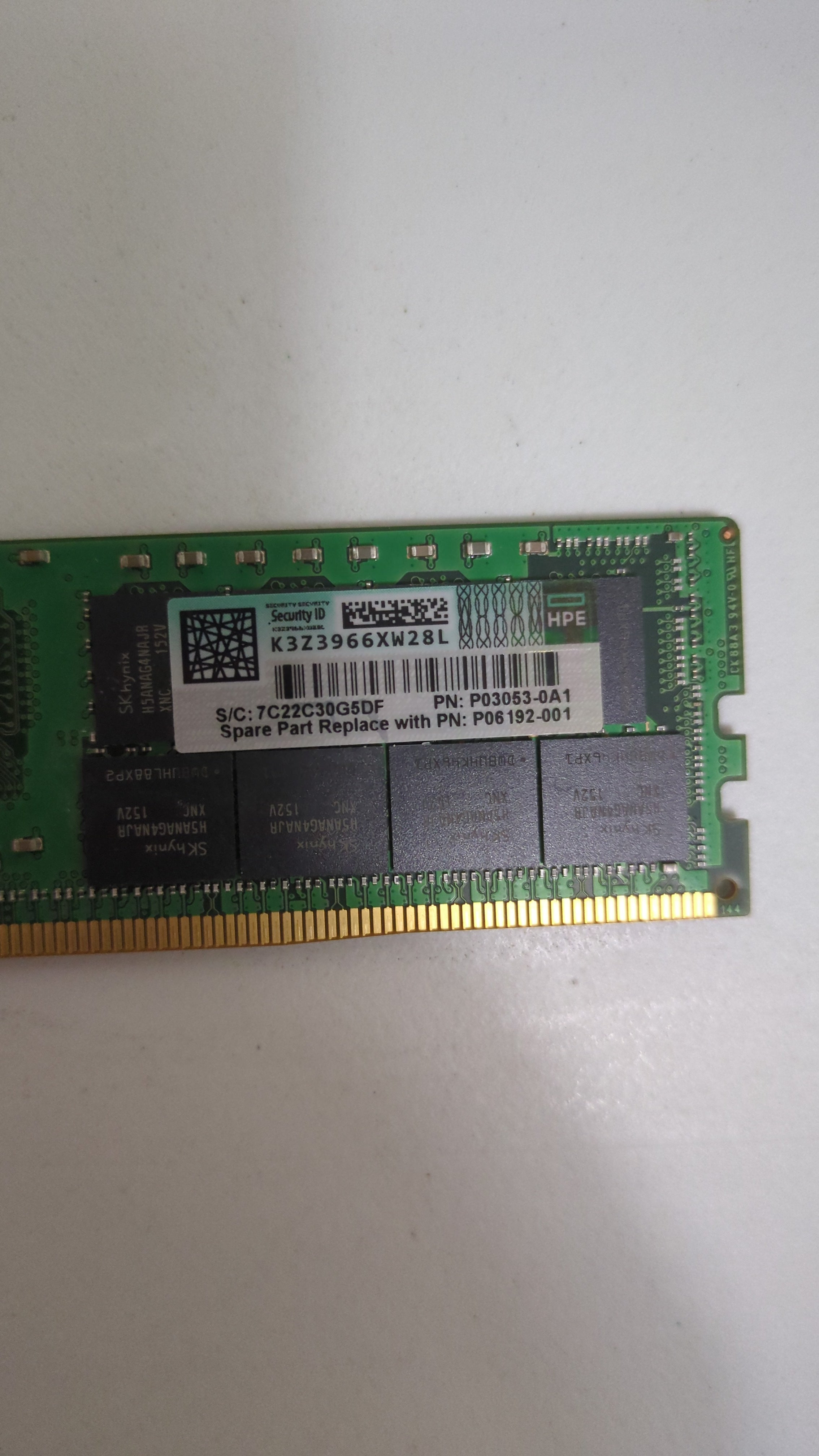 Hynix HMAA8GR7AJR4N-XN 64GB RDIMM - Side View | Alo Tech Solutions