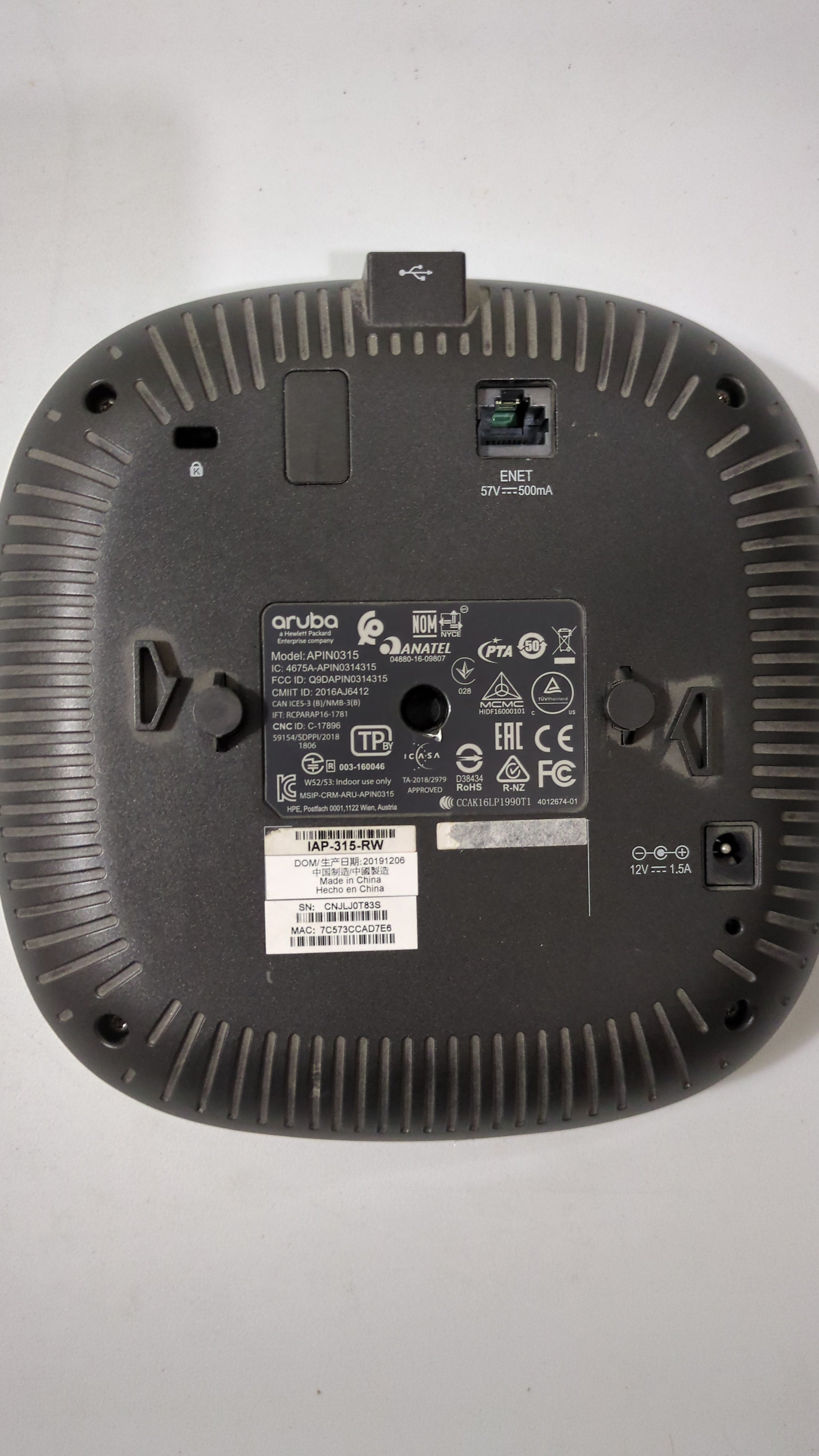 Aruba JW811A IAP-315 - Access Point Label Detail | Alo Tech Solutions