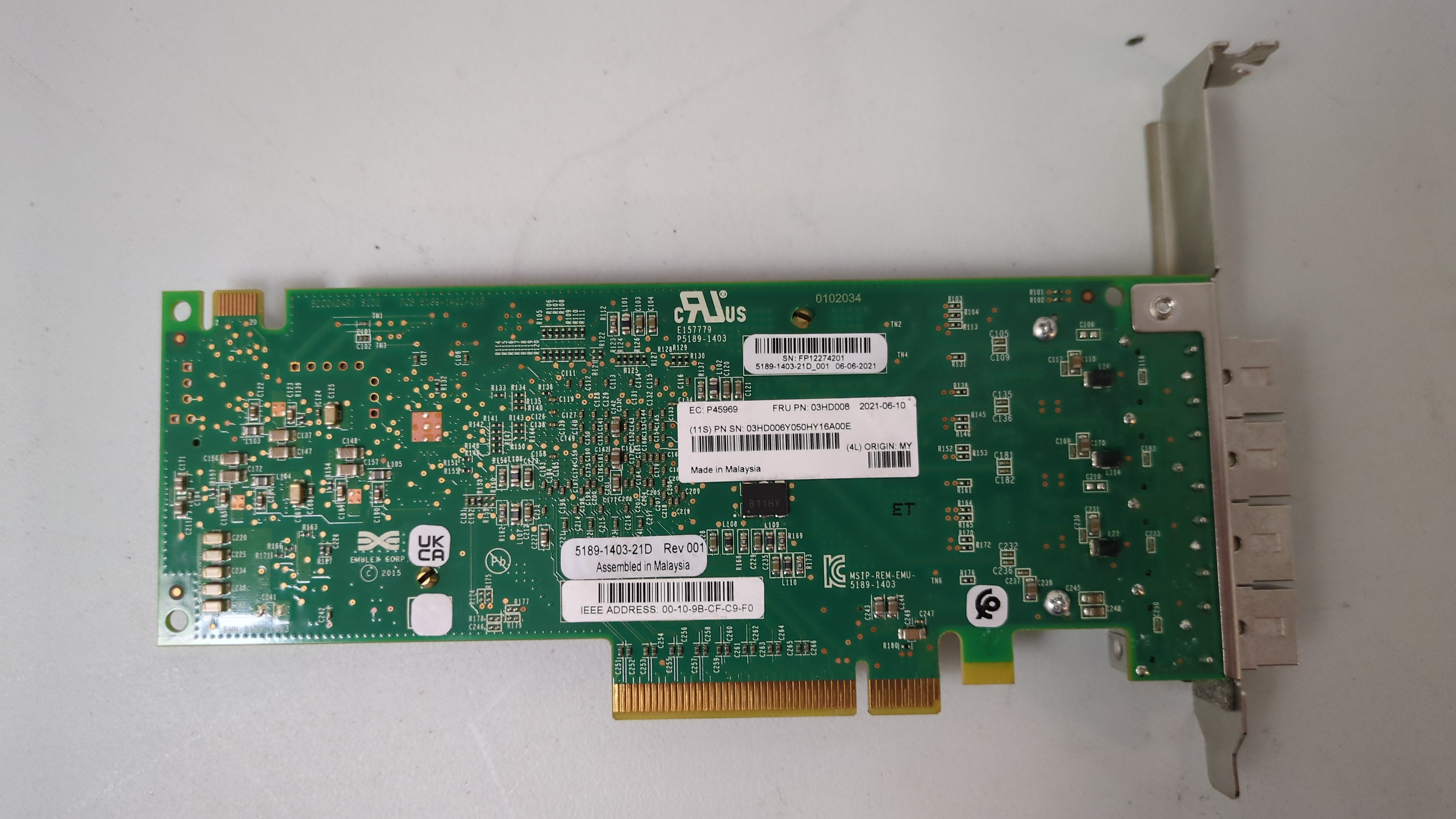 IBM EN1C PCIe3 16Gb 4-port FC Adapter 03HD008 03HD006