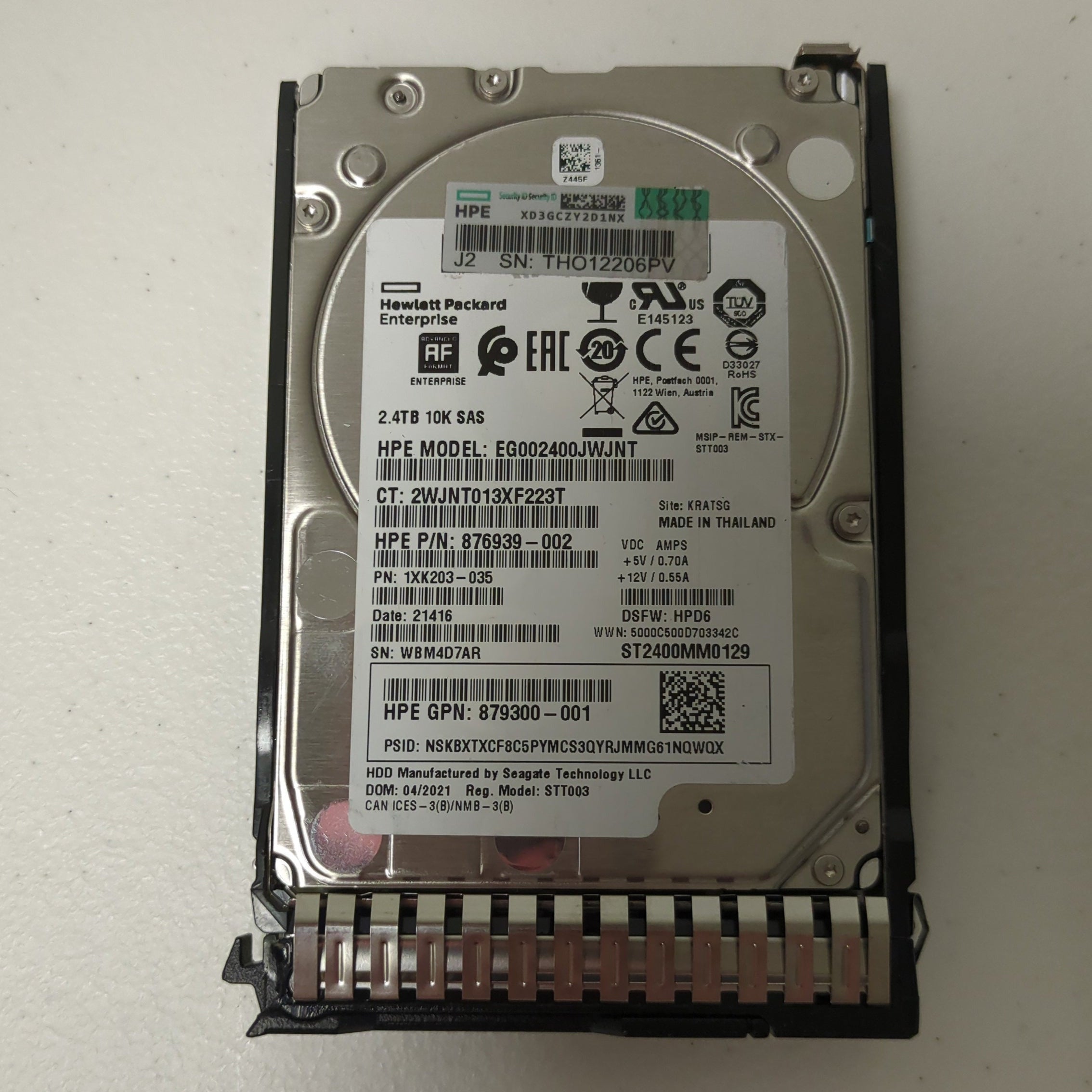 HPE 876939-002 1XK203-035 - 2.4TB SAS 10K SFF Enterprise HDD | Alo Tech Solutions