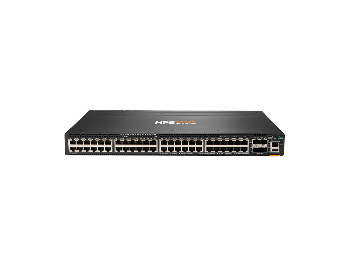HPE Aruba Networking JL663A CX 6300M 48‑port 1GbE and 4‑port SFP56 Switch
