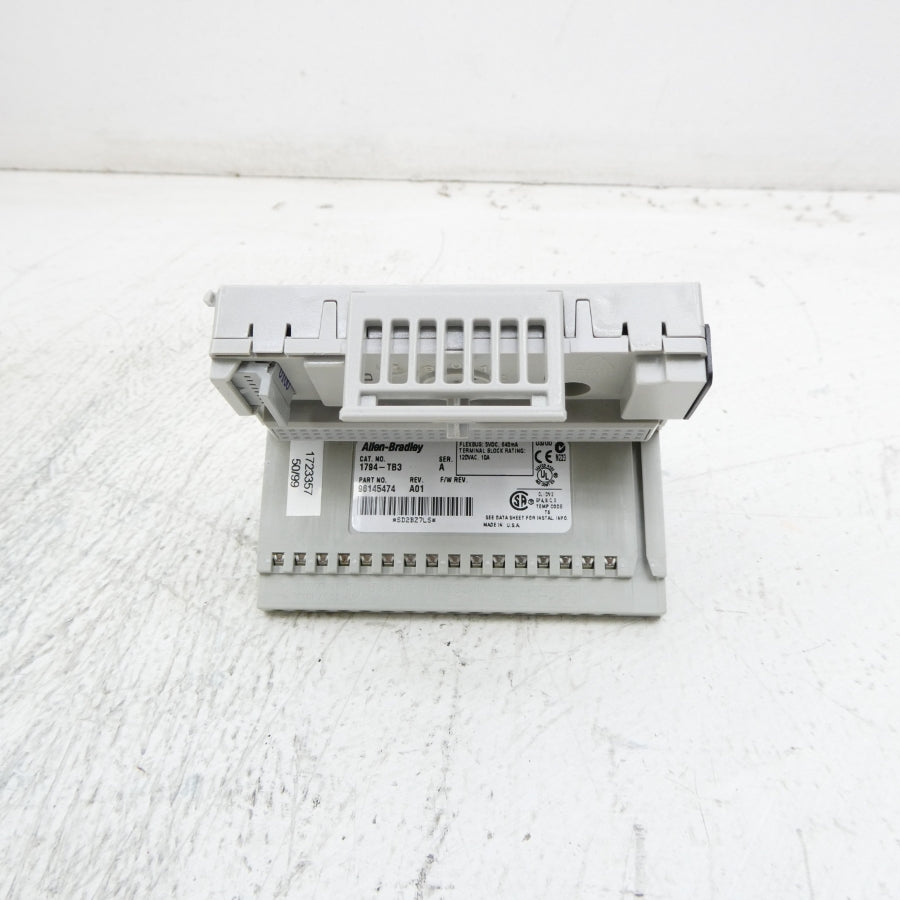 ALLEN BRADLEY 1794-TB3 SER. A 120VAC 10A REV. A01 NSMP