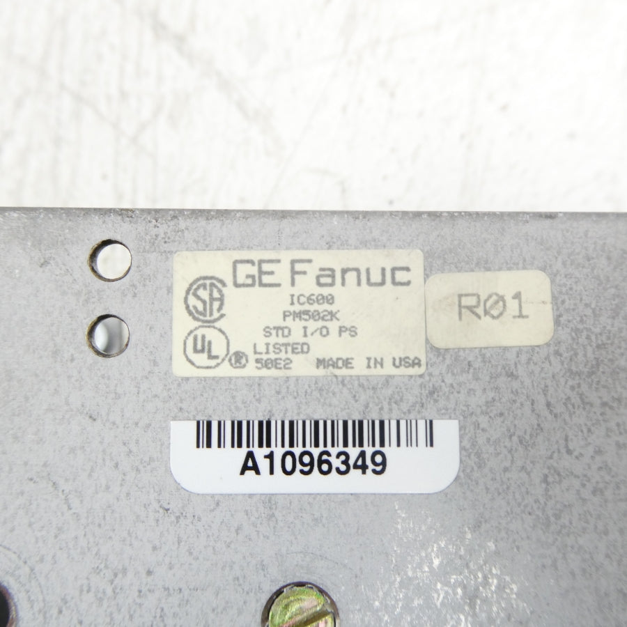 GE FANUC IC600PM502K 115/230V .5/.25A NSNP