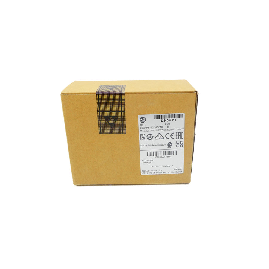 ALLEN BRADLEY 2080-PS120-240VAC SER. B 24VDC NSFS