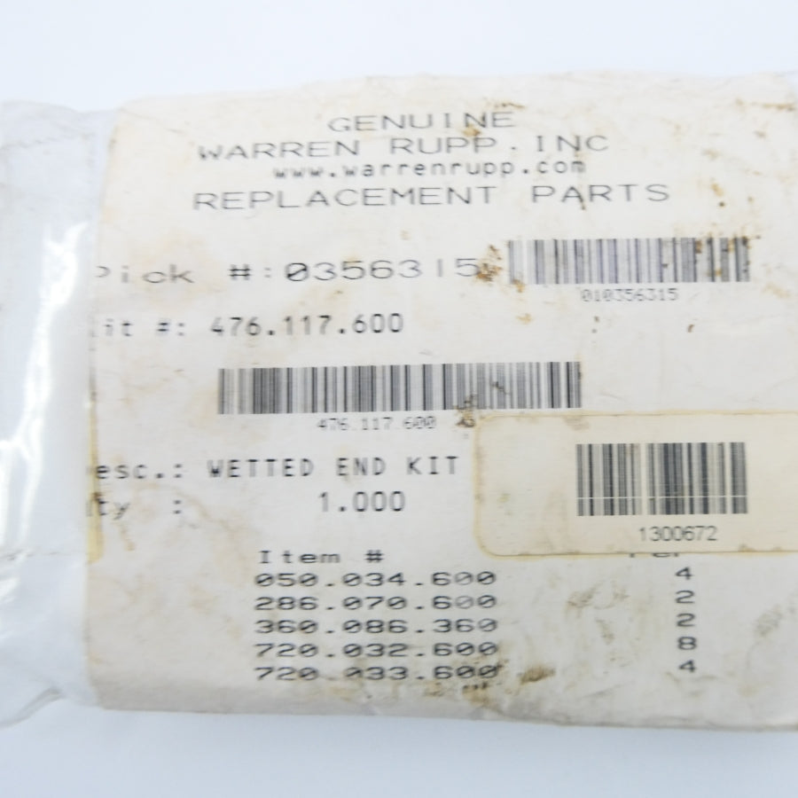 WARREN RUPP 476.117.600 NSMP