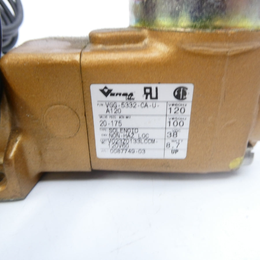 VERSA VGG-5332-CA-U-A120 100/120V 20-175PSI NSNP
