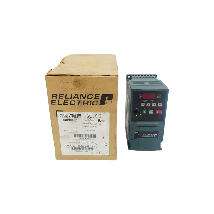 RELIANCE ELECTRIC 6MDVN-2P3101 SER. A F/W 2.03 90-132VAC 9.0A NSMP
