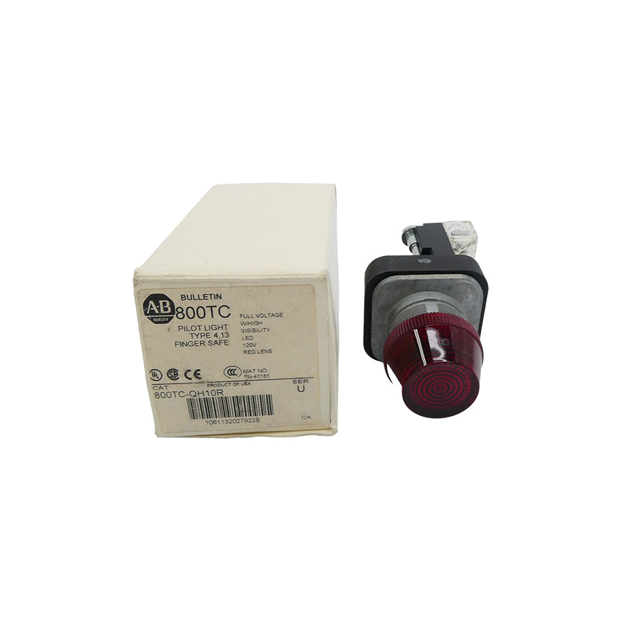 ALLEN BRADLEY 800TC-QH10R SER. U 120VAC (WH) NSMP