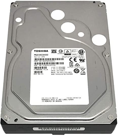 MG03ACA400 Toshiba 4TB 7.2K 6G 64MB 3.5" SATA Hard Drive