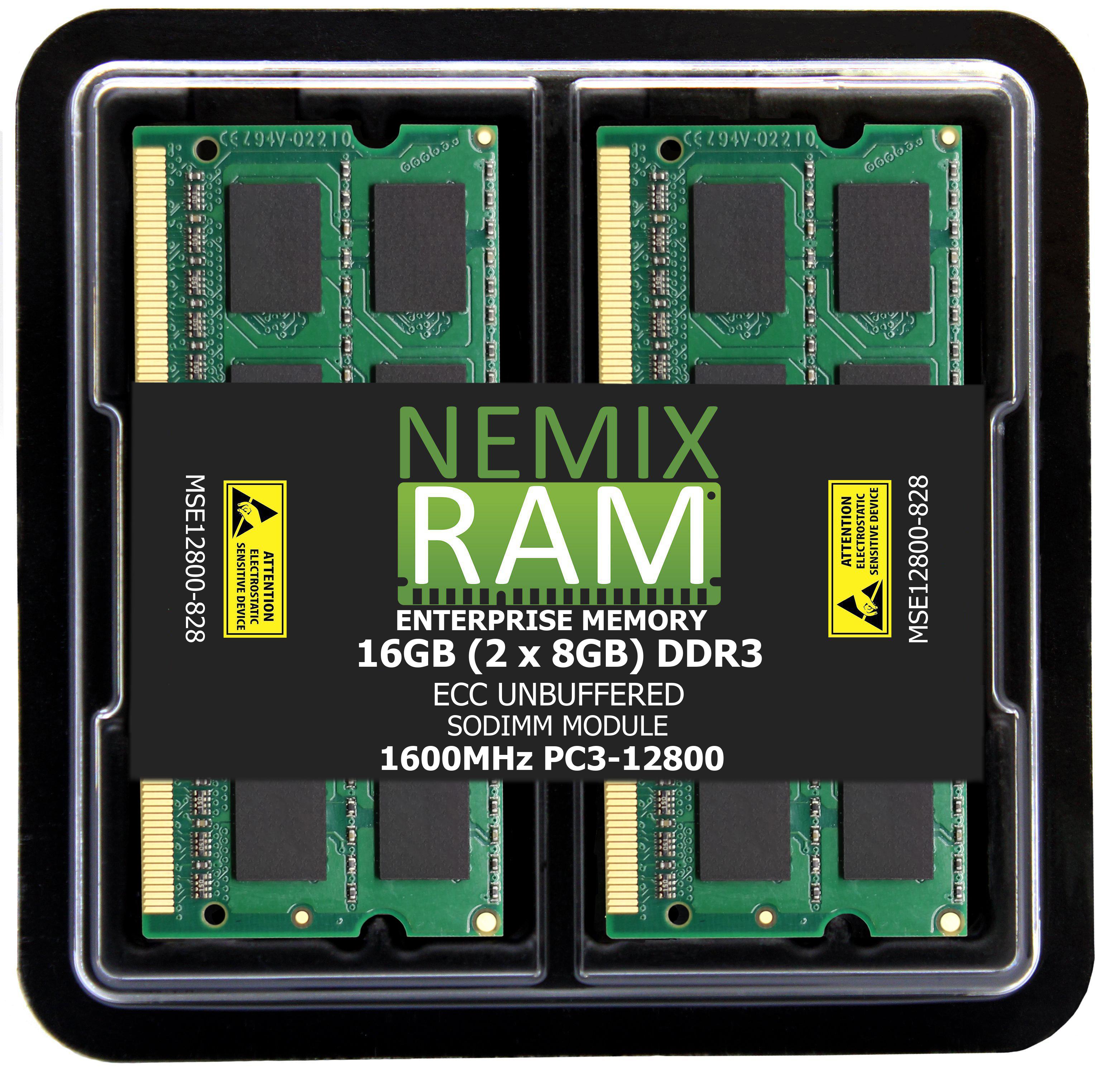 DDR3 1600MHZ PC3-12800 ECC SODIMM 2RX8