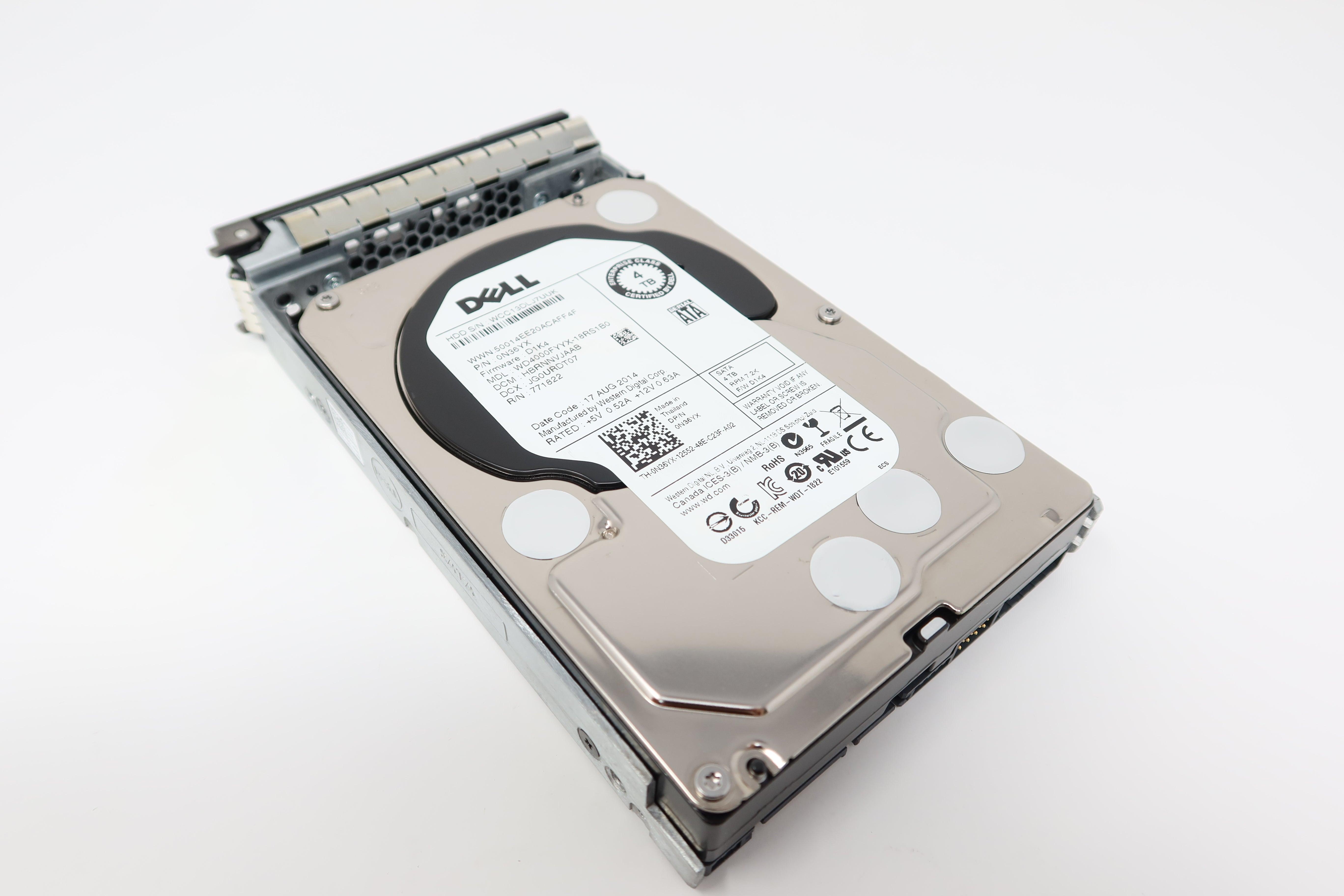 WD4000FYYX-18RS1B0 Dell 4TB 7.2K 64MB SATA LFF Hard Drive