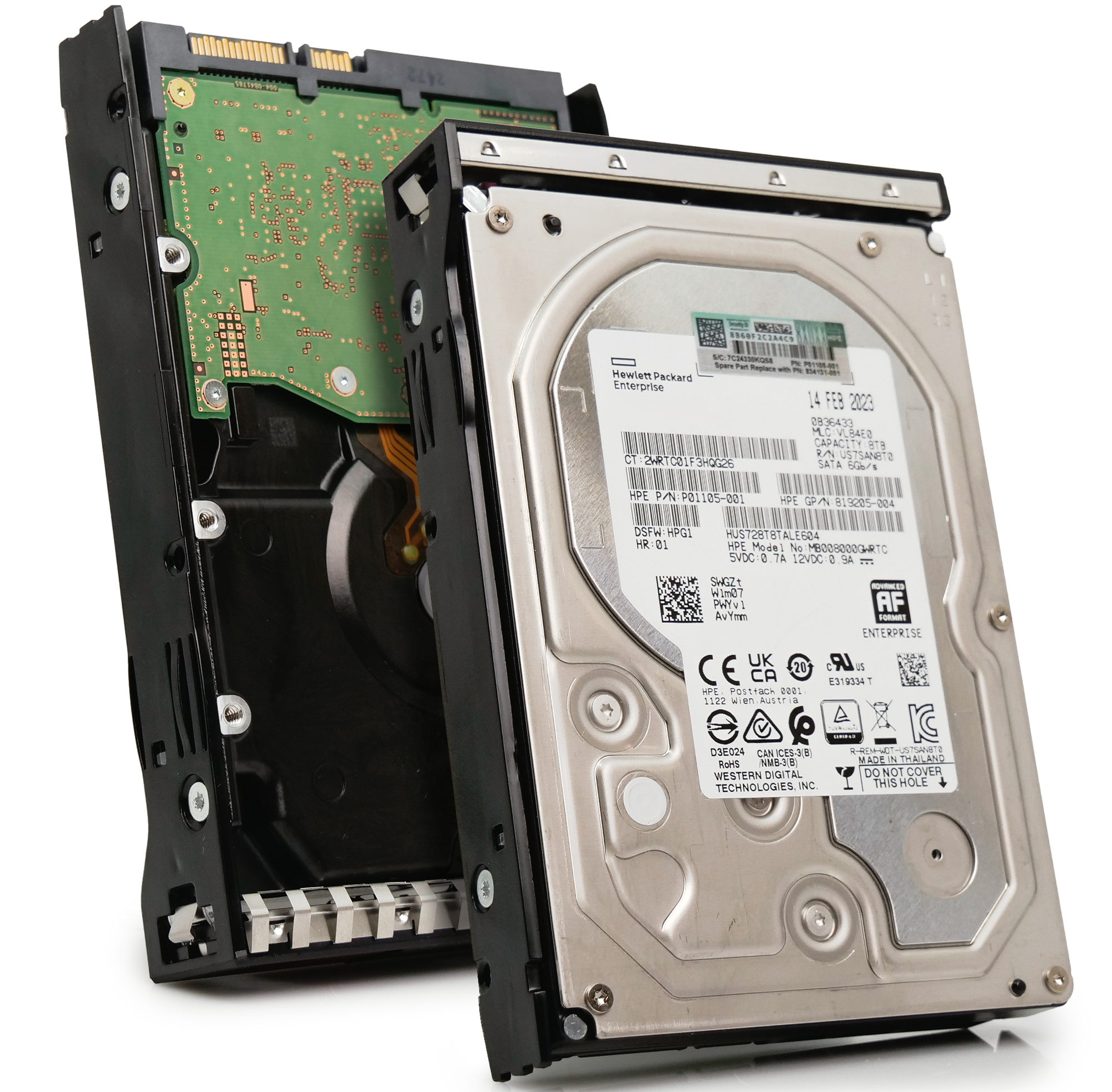 HP Generation 10 P01105-001 8TB 7.2K RPM SATA 6Gb/s 512e 3.5in Refurbished HDD