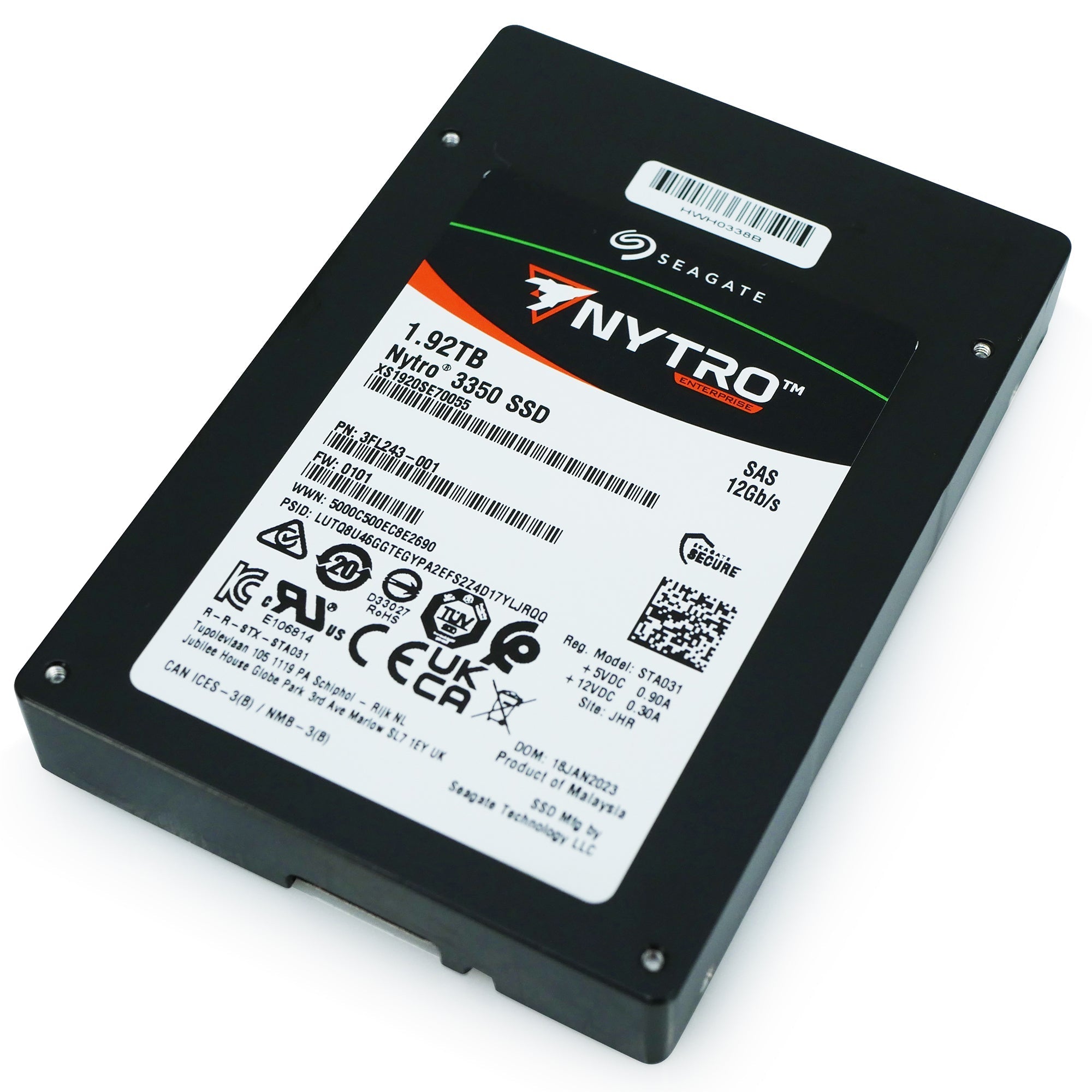 Seagate Nytro 3350 XS1920SE70055 1.92TB 1 DWPD SAS 12Gb/s 3D TLC 2.5in Solid State Drive