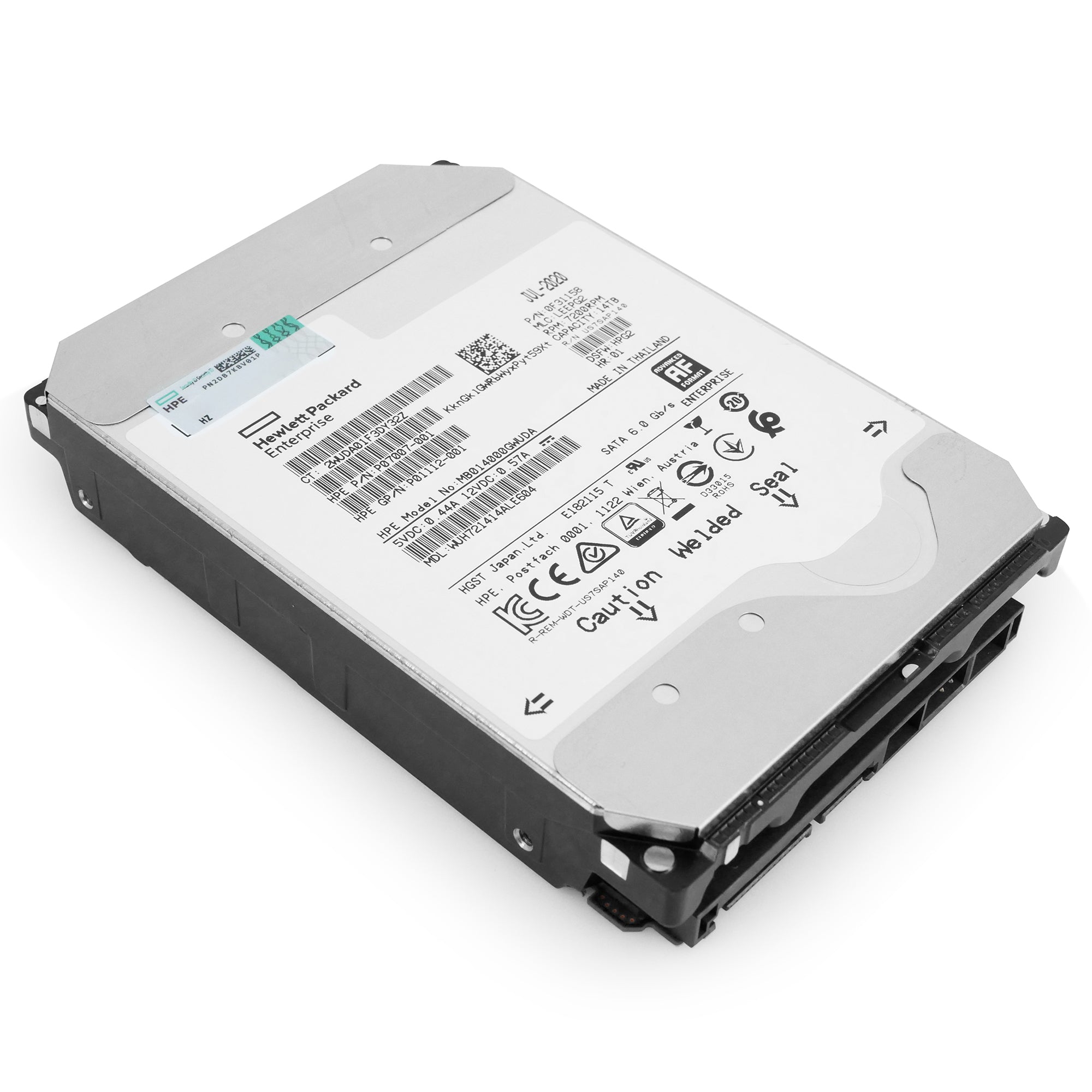 HP/Western Digital Ultrastar DC HC530 WUH721414ALE604 0F31158 14TB 7.2K RPM SATA 6Gb/s 512e 3.5in Refurbished HDD