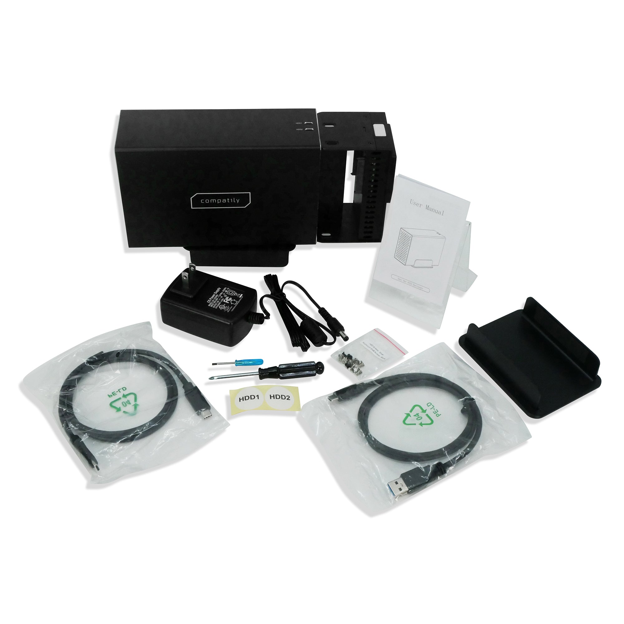 Compatily LX23 USB-C 10Gbps External HDD and HUB