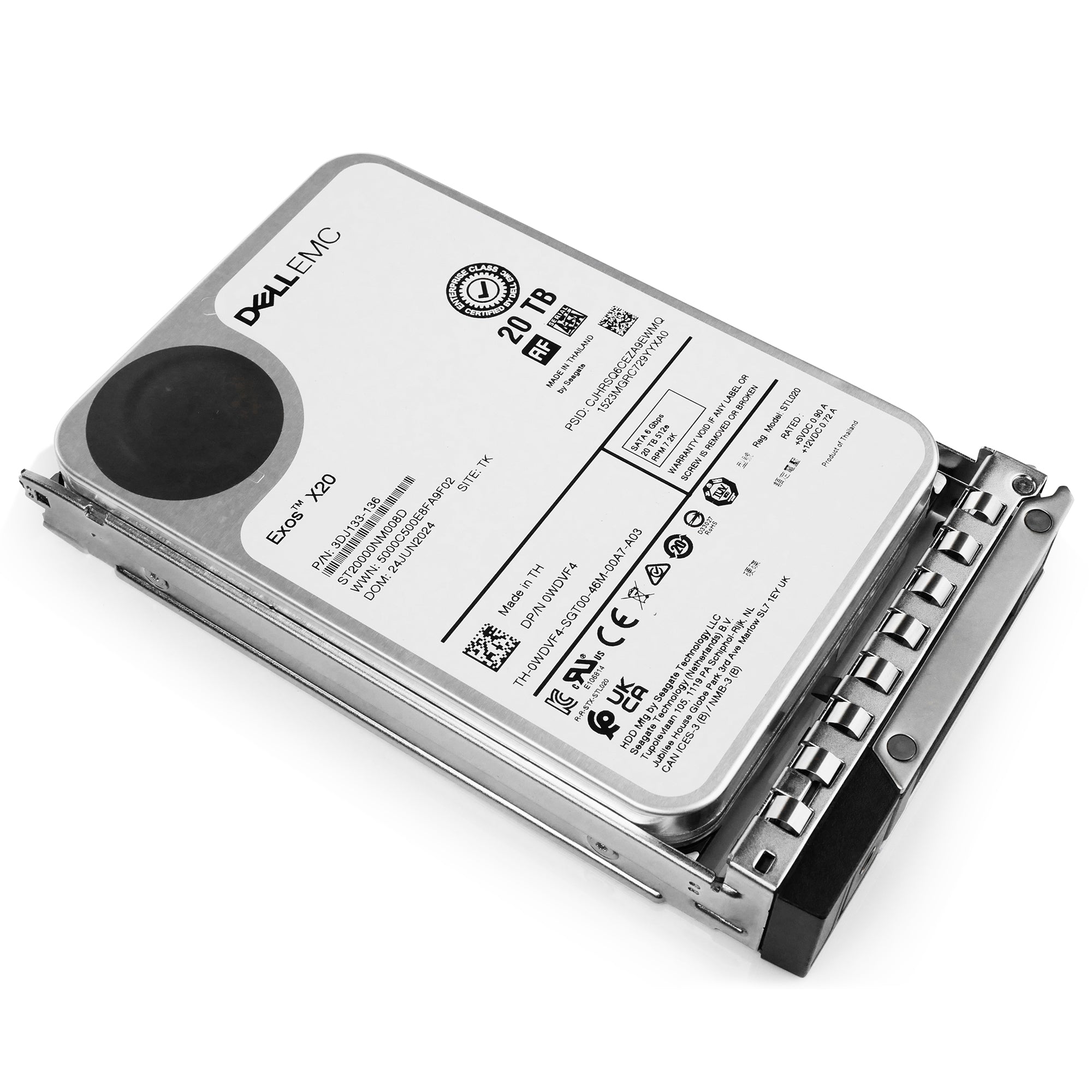 Dell G14 0WDVF4 20TB 7.2K RPM SATA 6Gb/s 512e 3.5in Hard Drive