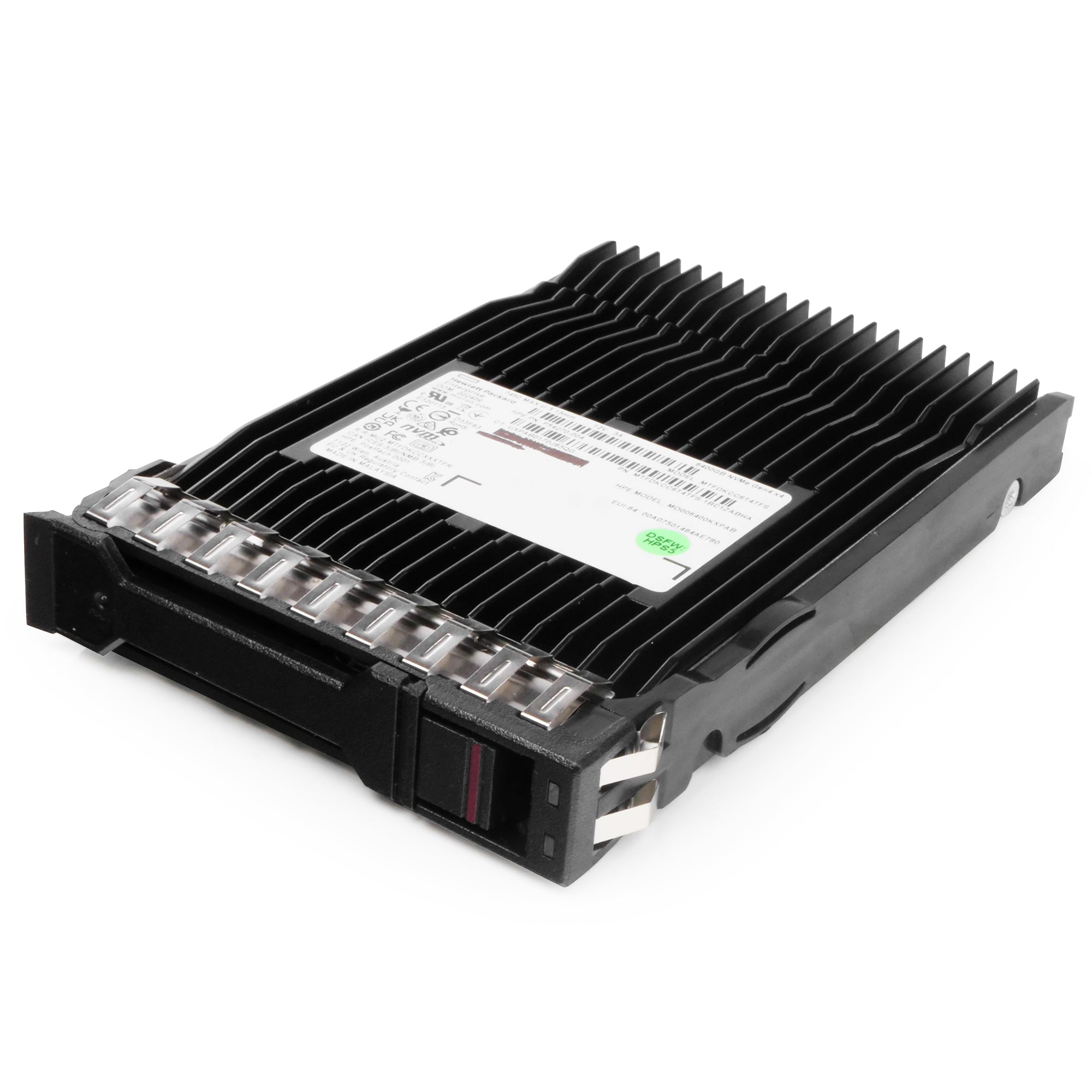 HP G11 MO006400KXPAB P54270-004 6.4TB 3 DWPD PCIe Gen 4.0 x4 8GB/s 3D TLC U.3 NVMe 2.5in Solid State Drive