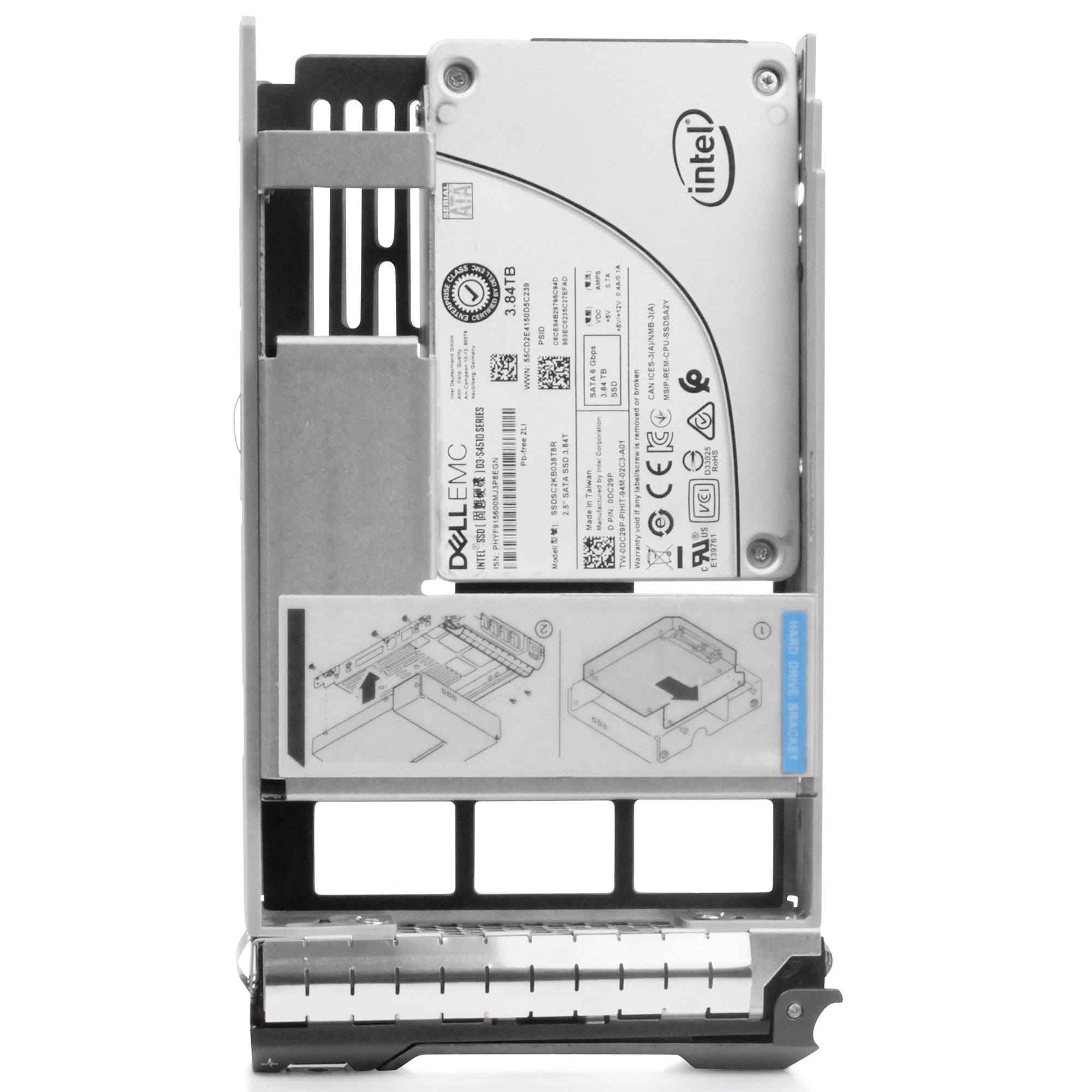 Dell G13 0DC29P 3.84TB SATA 6Gb/s 3D TLC Hybrid 3.5in Refurbished SSD
