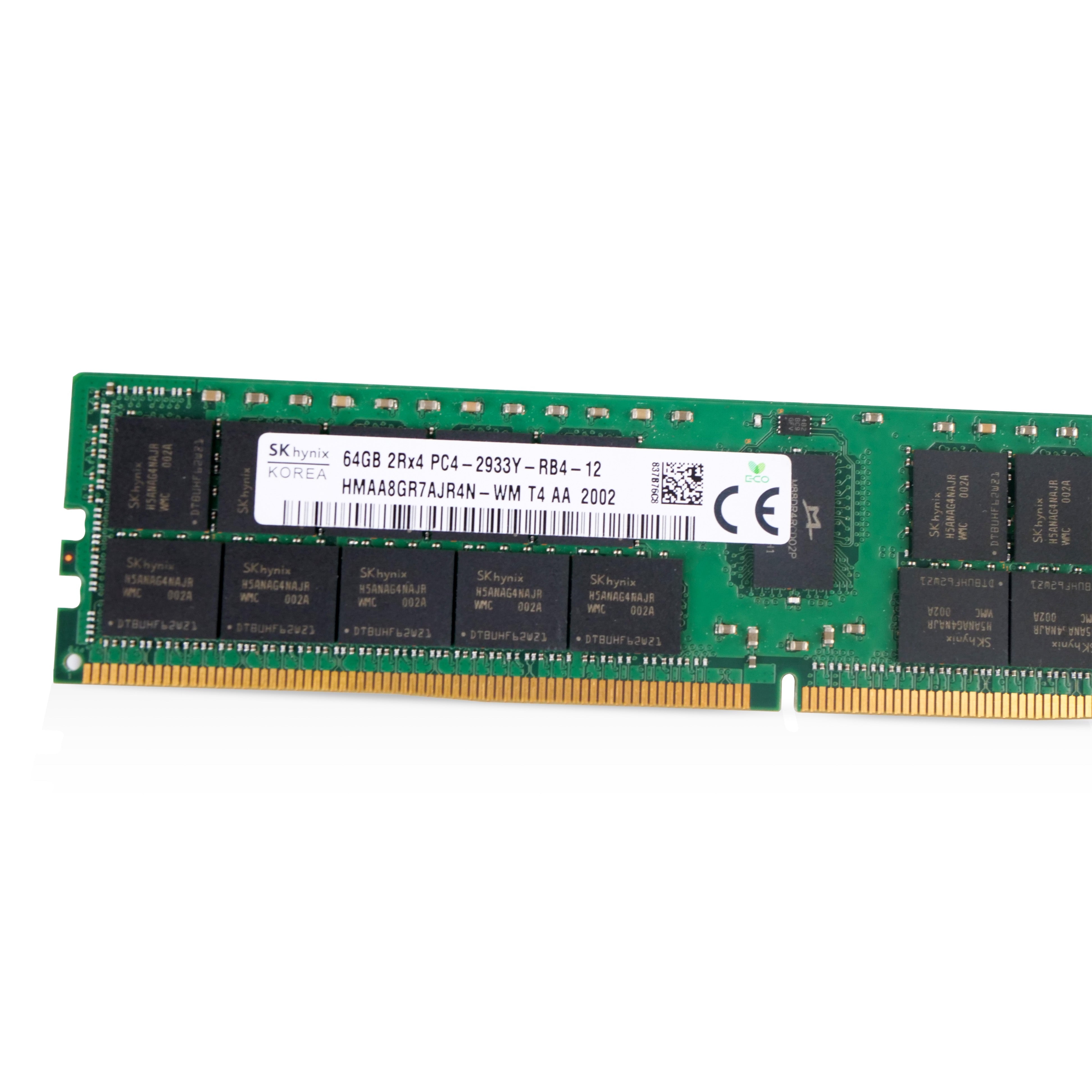 SK hynix HMAA8GR7AJR4N-WM 64GB DDR4 2933MHz RDIMM 2Rx4 ECC Server RAM (PC4-2933Y-RB4-12) Seller Refurbished