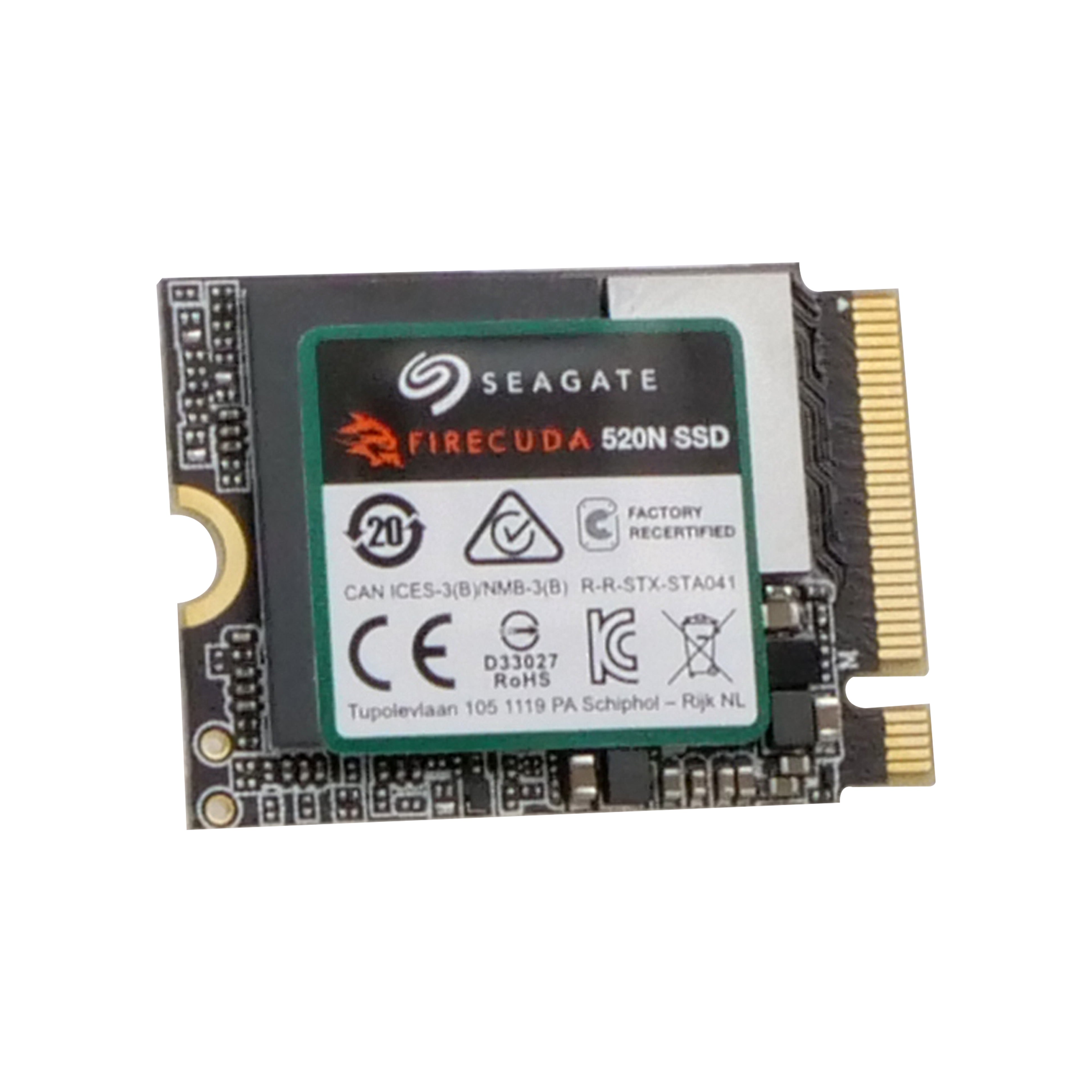 Seagate FireCuda 520N ZP1024GV30002 1TB PCIe Gen 4 ×4 NVMe 1.4 8GB/s M.2 2230 Recertified SSD