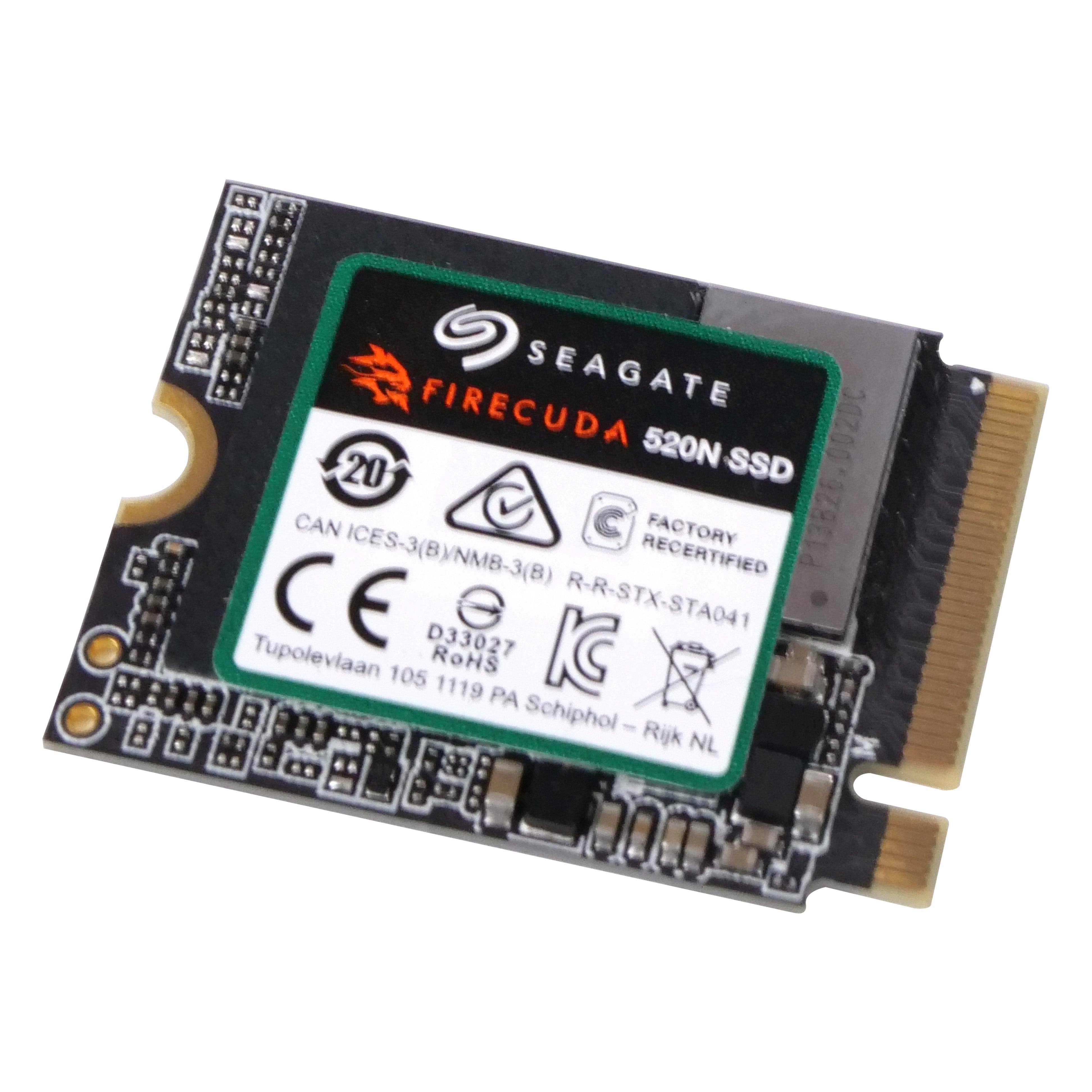 Seagate FireCuda 520N ZP1024GV30002 1TB PCIe Gen 4 ×4 NVMe 1.4 8GB/s M.2 2230 Recertified SSD