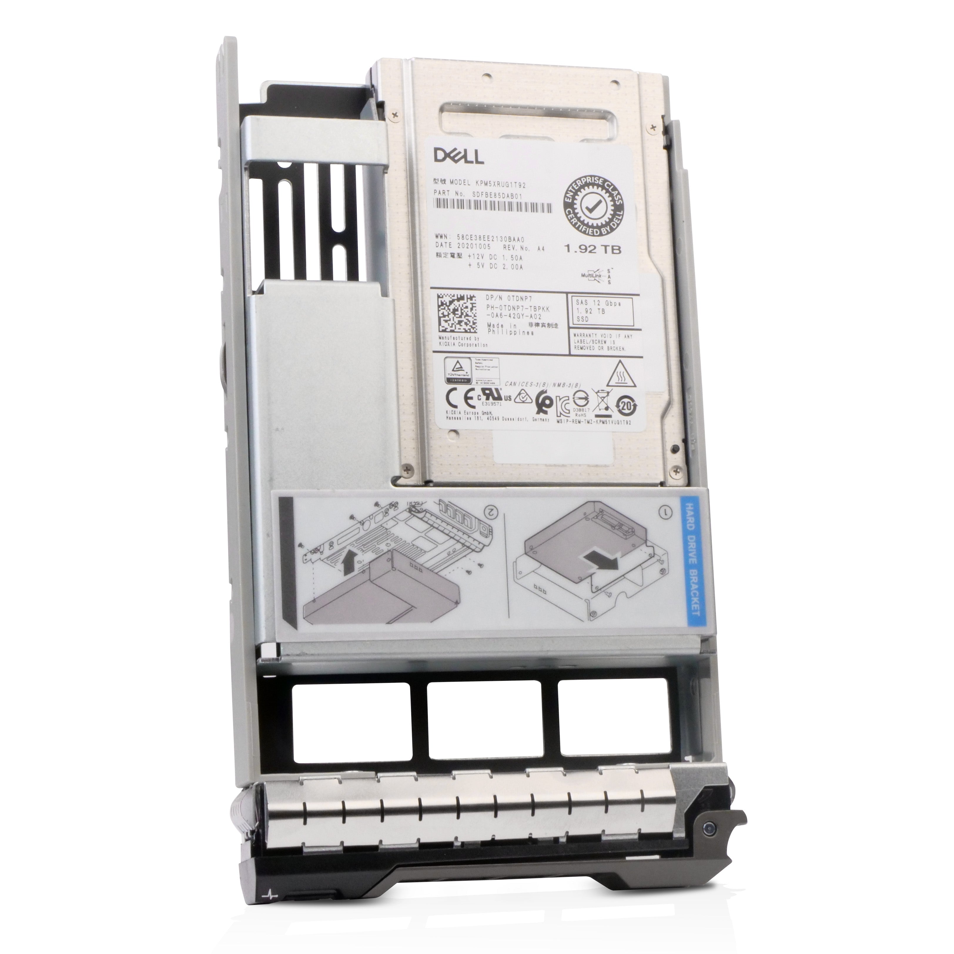 Dell G13 0TDNP7 1.92TB 1 DWPD SAS 12Gb/s Read Intensive 3D TLC Hybrid 2.5in SSD