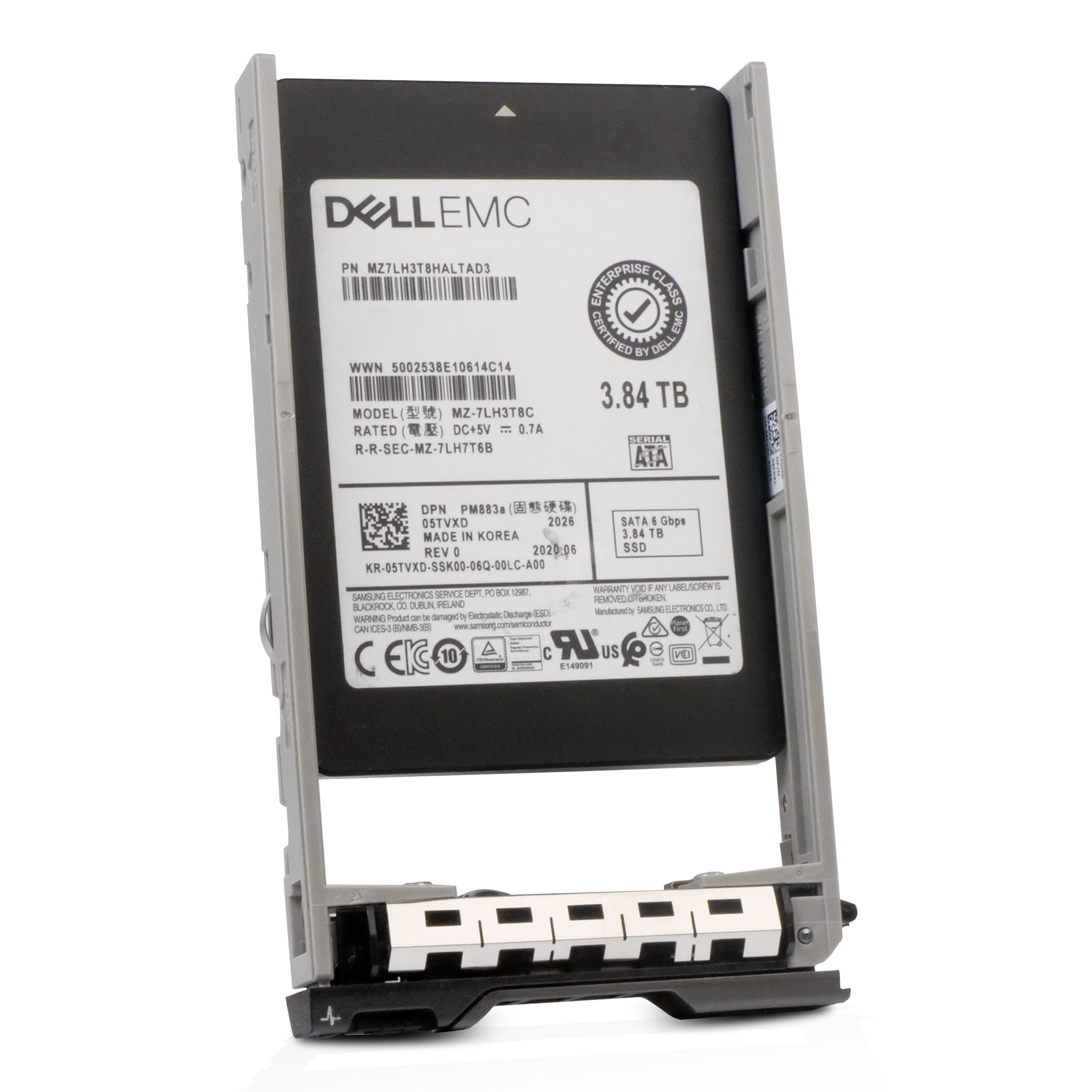 Dell G13 400-AWGV 3.84TB 1 DWPD SATA 6Gb/s 3D TLC 2.5in Refurbished SSD