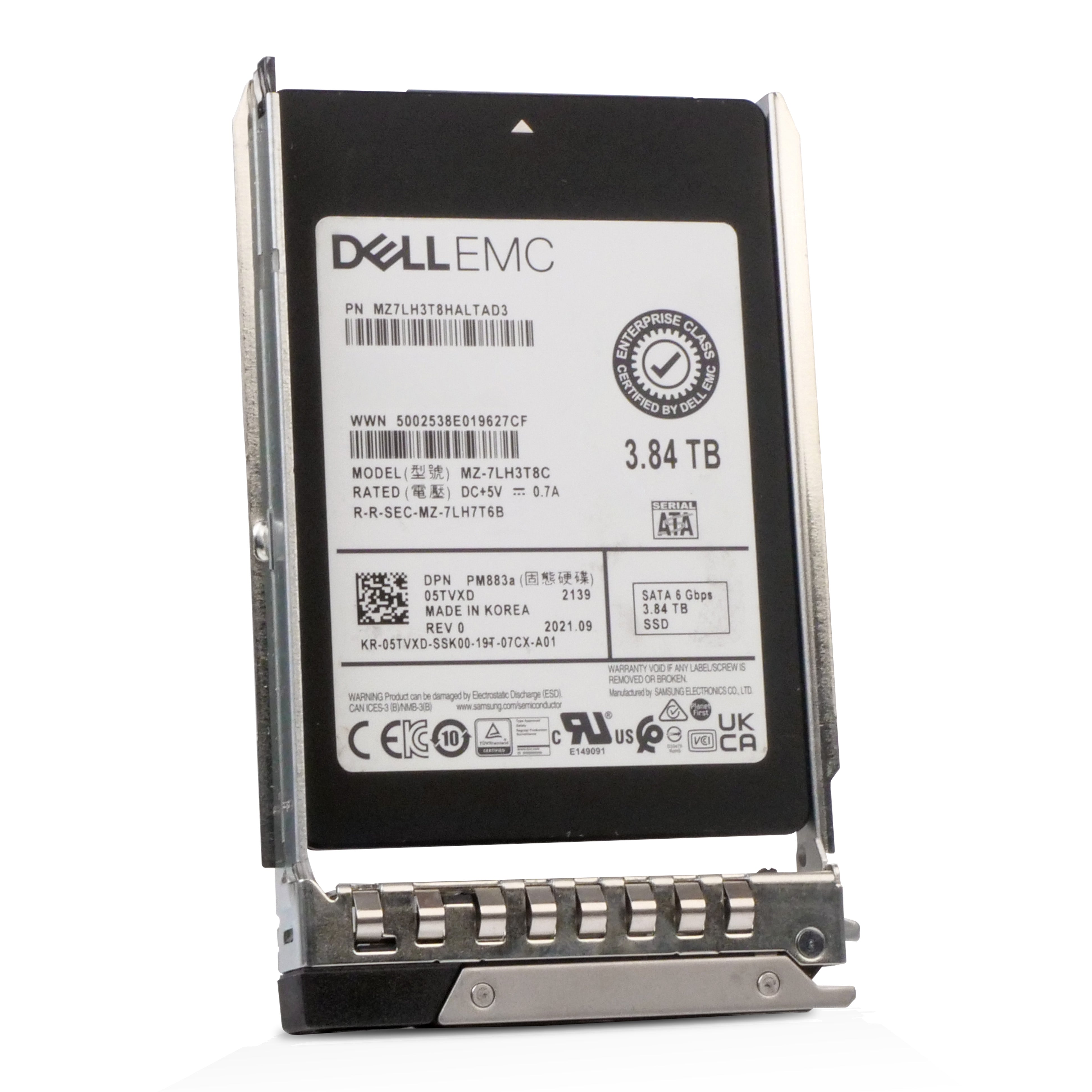 Dell G14 W9GHD 3.84TB 1 DWPD SATA 6Gb/s 3D TLC 2.5in Refurbished SSD