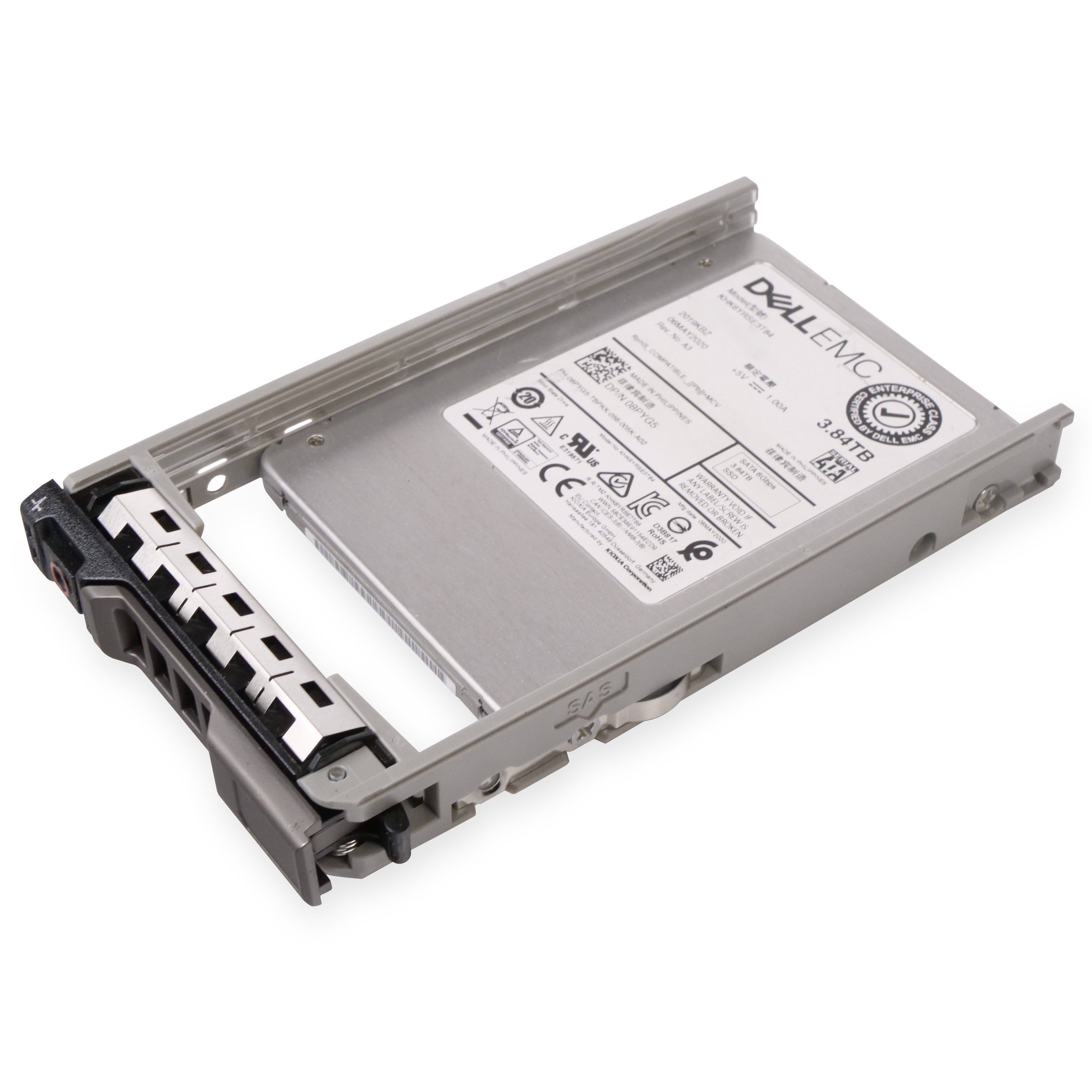 Dell G13 08PYG5 3.84TB 1 DWPD SATA 6Gb/s 3D TLC 2.5in Refurbished SSD