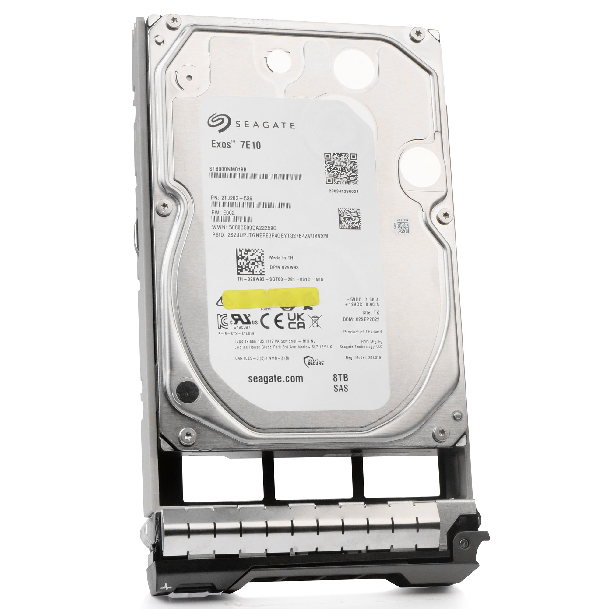 Dell G13 029W93 8TB 7.2K RPM SAS 12Gb/s 512e 256MB 3.5in HDD