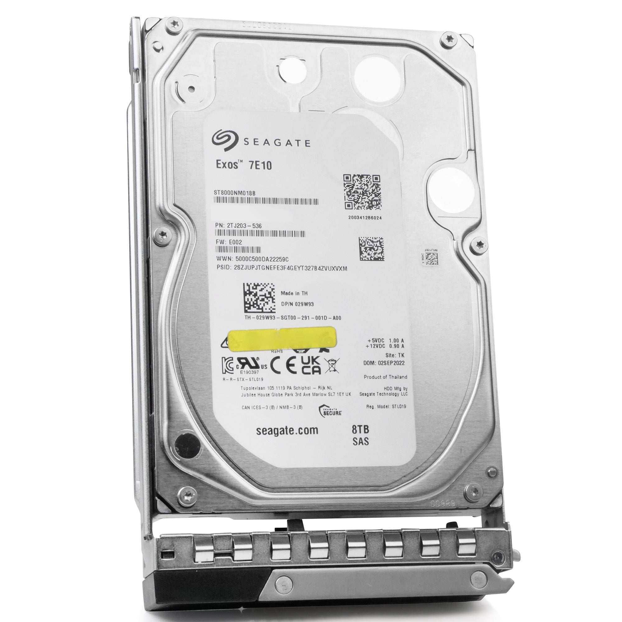 Dell G14 029W93 8TB 7.2K RPM SAS 12Gb/s 512e 256MB 3.5in HDD