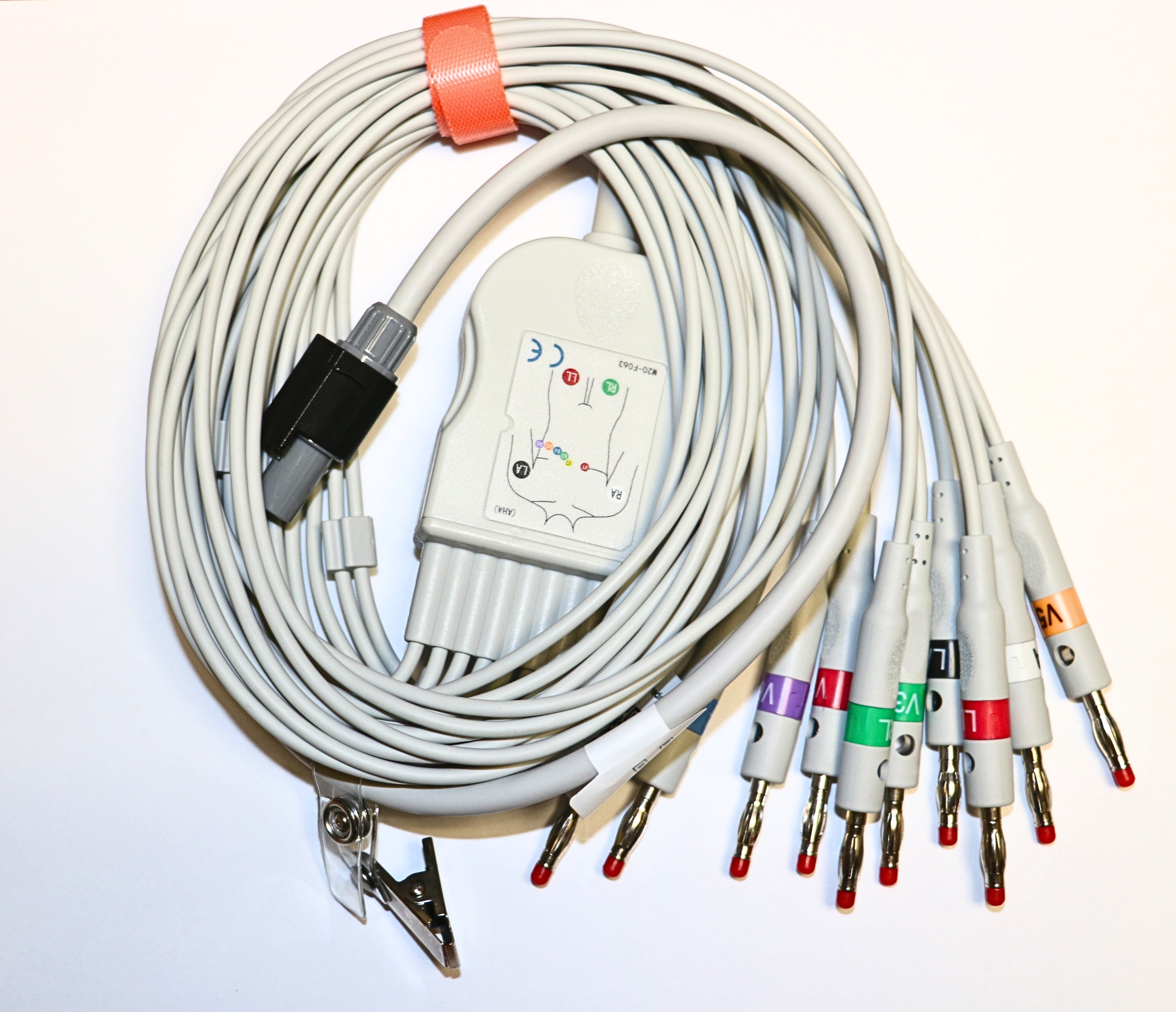 10 Lead Banana Plug Patient Resting ECG Cable - Generic (RE-PC-AHA-BAN