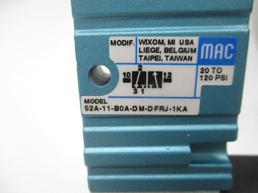 MAC 52A-11-BOA-DM-DFRJ-1KA 12VDC 20-120PSI NSMP