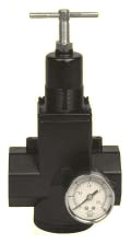 Arrow Pneumatics R3910G Air Pressure Regulator | 1-1/4" NPT | High Flow | T-Handle | Gauge Included