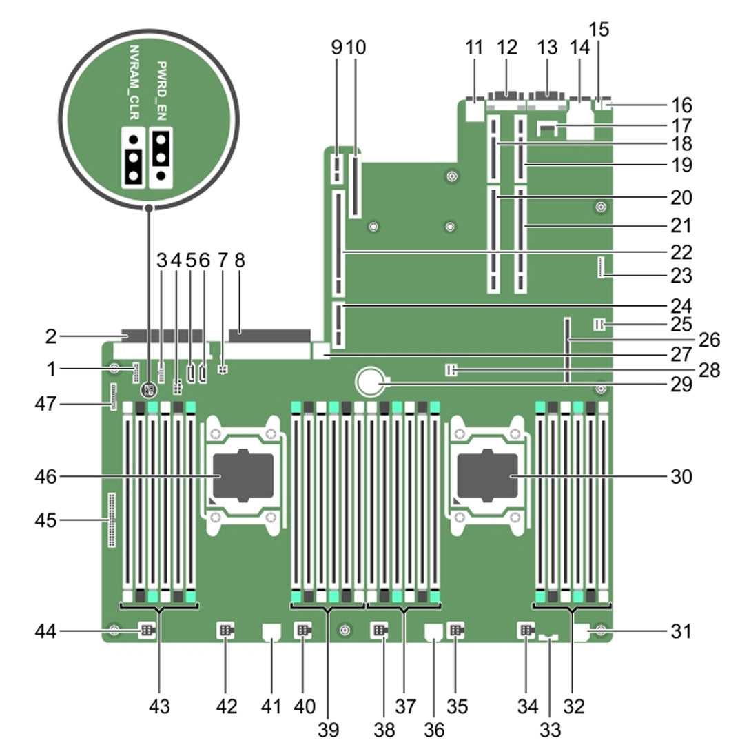 599V5 — System Board Motherboard | Dell PowerEdge R730
