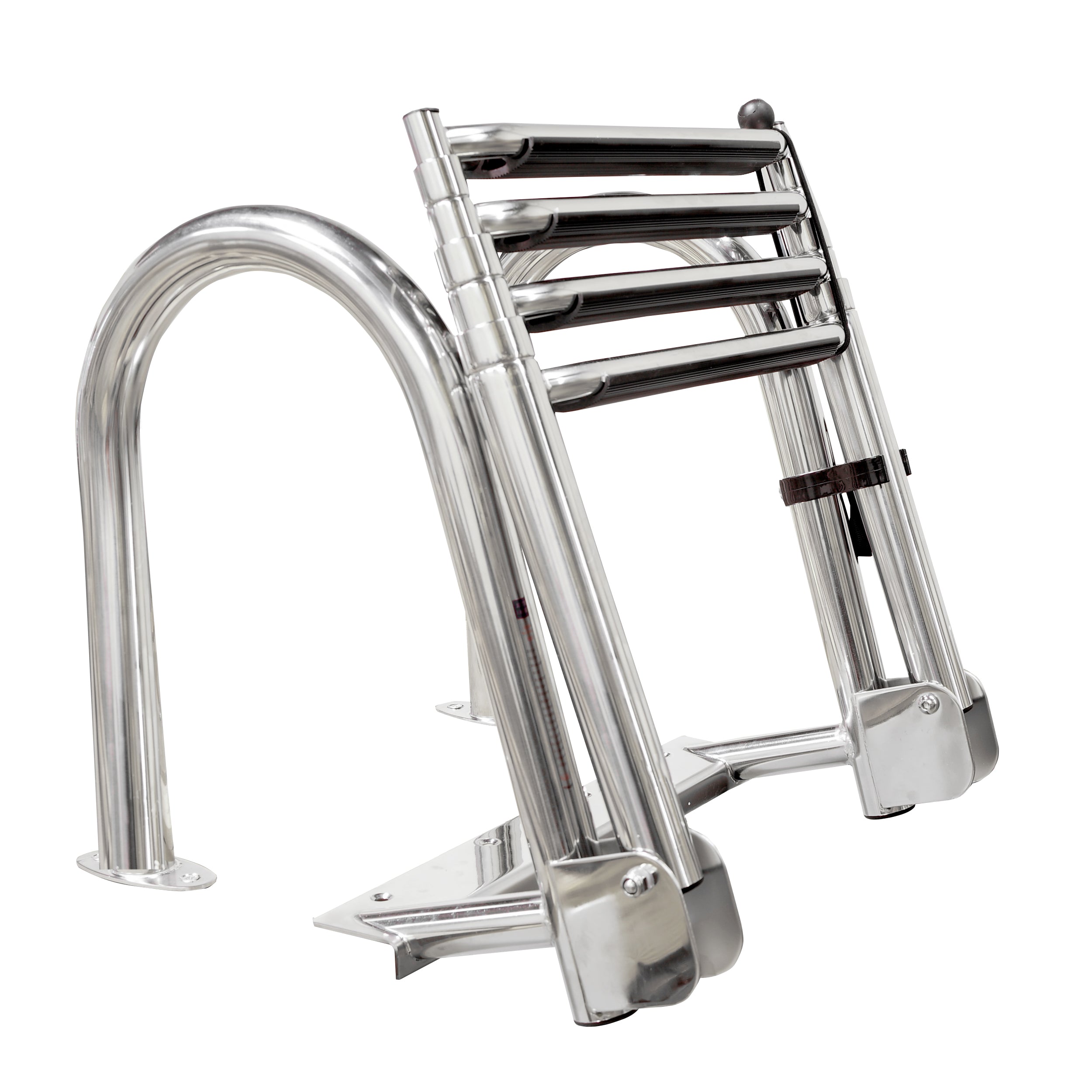 Whitecap S-1747 Stainless Steel Telescoping Pontoon Ladder - 4 Step