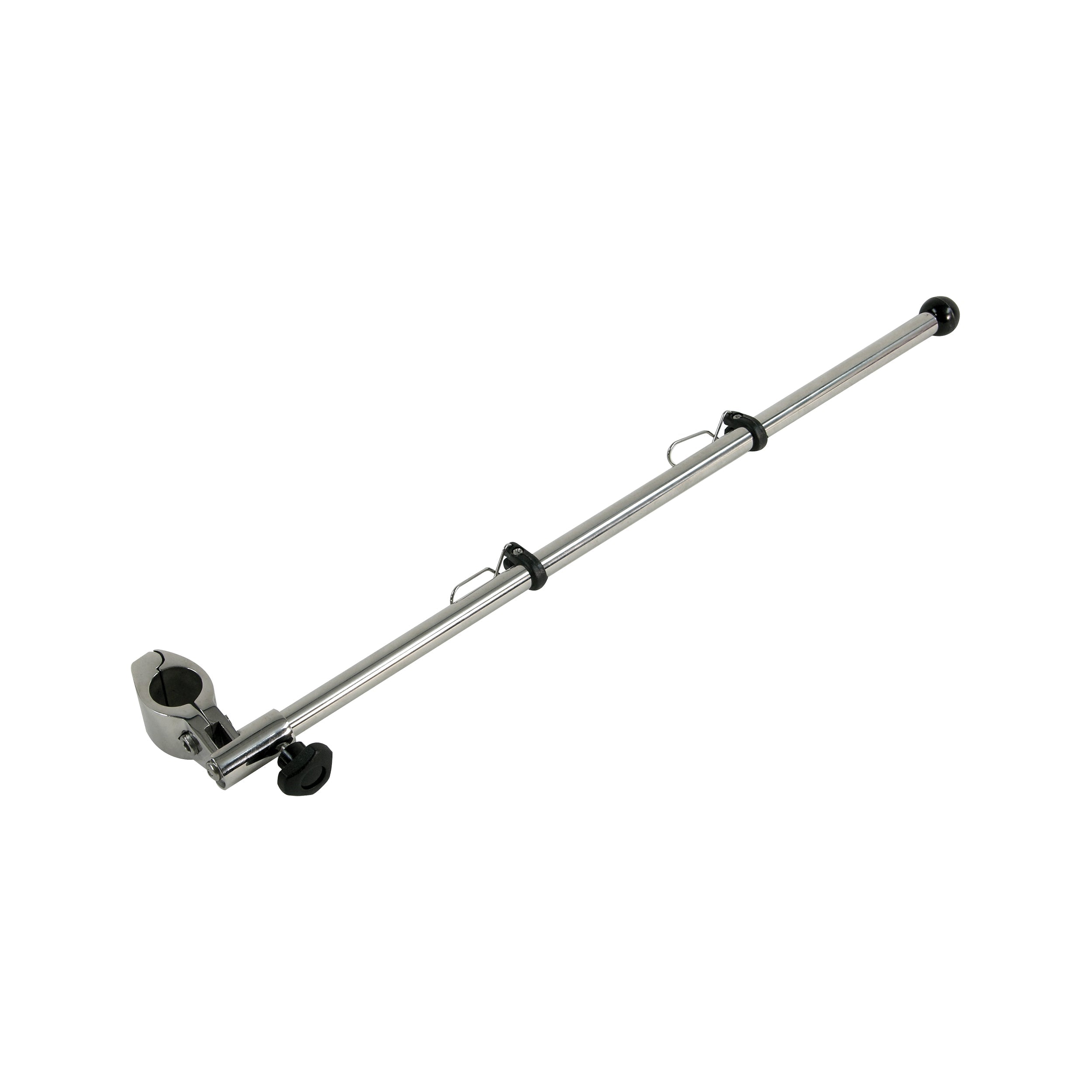 Whitecap S-7001 Black Side Mount Rod Holder With Stainless Steel Straps