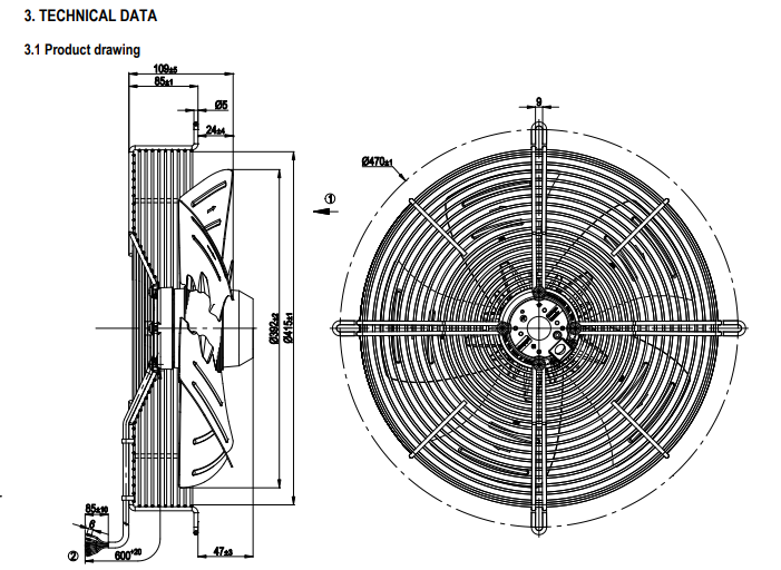 S4D400-AP12-03 ebmpapst axial fan