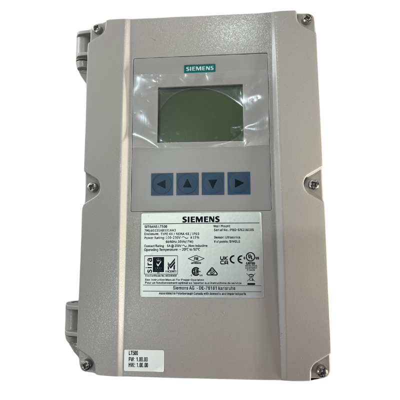 SIEMENS Digital Controllers SITRANS LT500 HydroRanger/MultiRanger