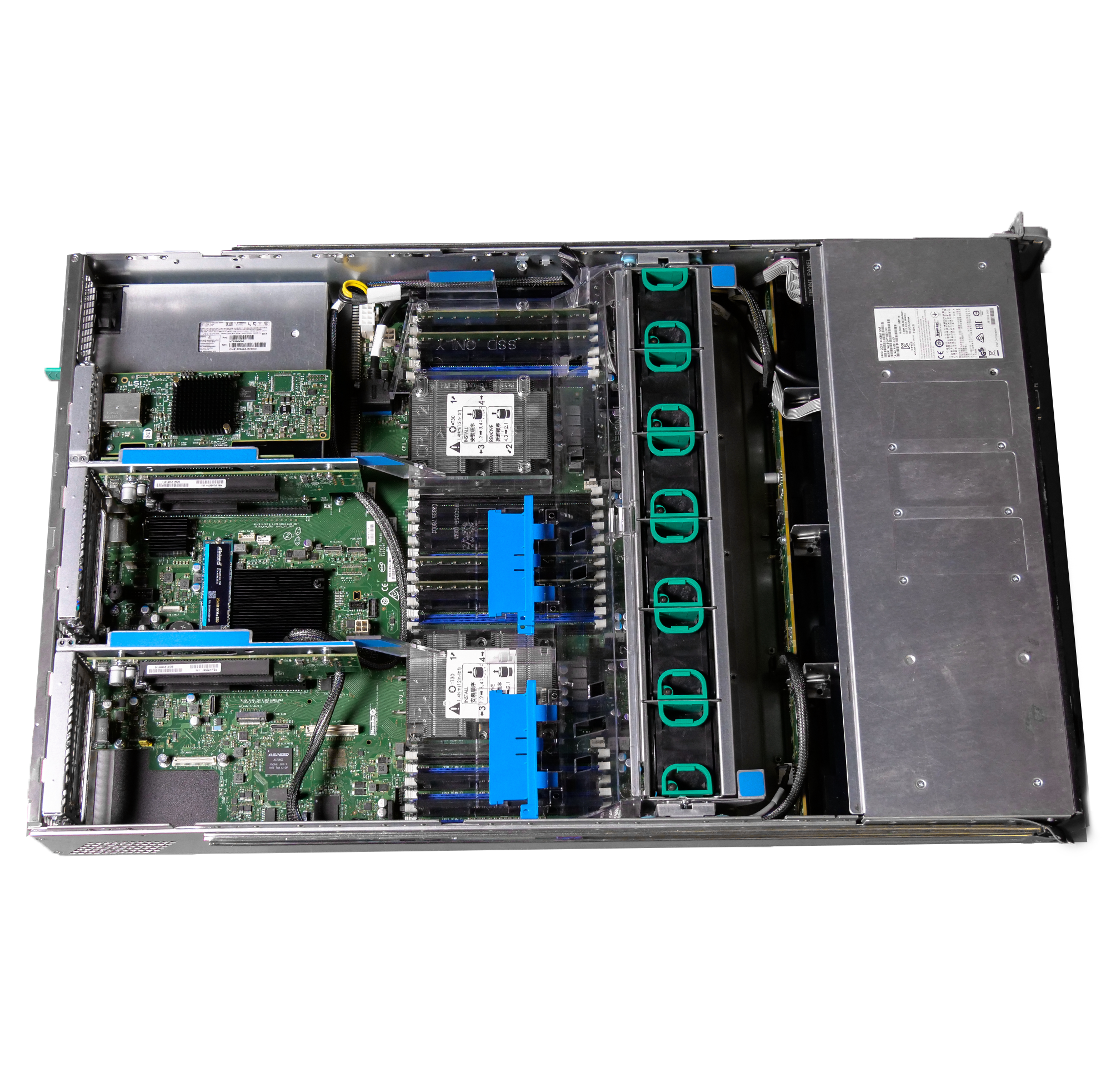 Intel R2308WFTZSR Dual Xeon Silver 4210 2.20GHz 128GB DDR4 2U Rackmount Server