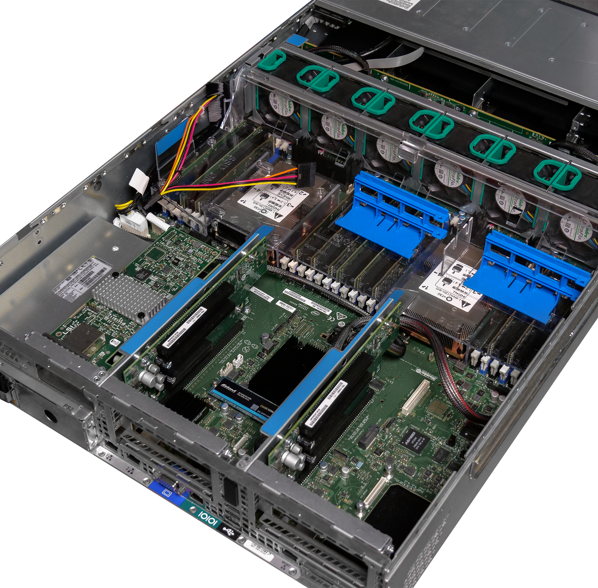 Intel R2308WFTZSR 2x Xeon Gold 6130T 384GB DDR4 8-bay LFF 2U Server