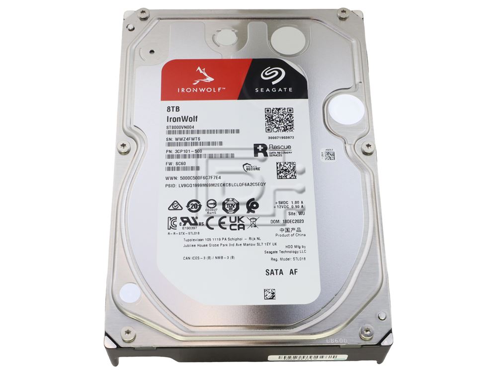 Seagate Ironwolf ST8000VN004 8TB 3.5" NAS SATA Hard Drive