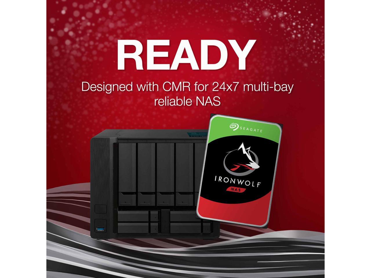 Seagate Ironwolf 14Tb Nas Hard Drive 7200 Rpm 256Mb Cache Sata 6.0Gb/S Cmr 3.5" Internal Hdd For Raid Network Attached Storage St14000Vn0008