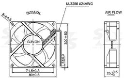 MA2082-HVL.GN by Sunon Fans