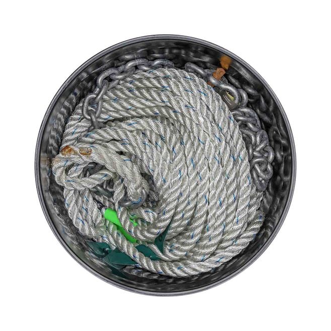 Titan Chain CAR3S91250H5120 Three Strand Anchor Rode, 9/16" x 250' Line, 5/16" x 20' Chain